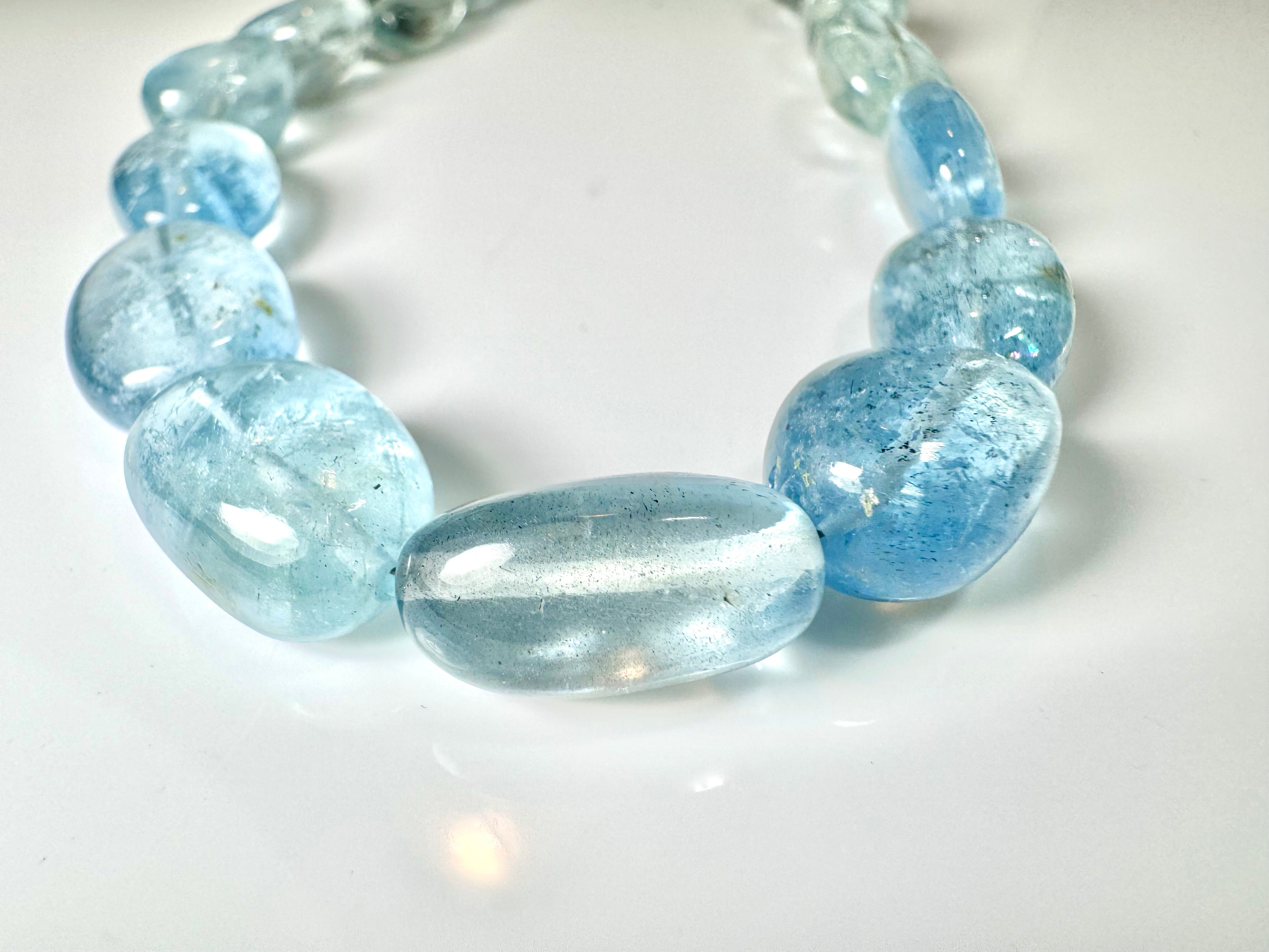 Aquamarine Strand Necklace