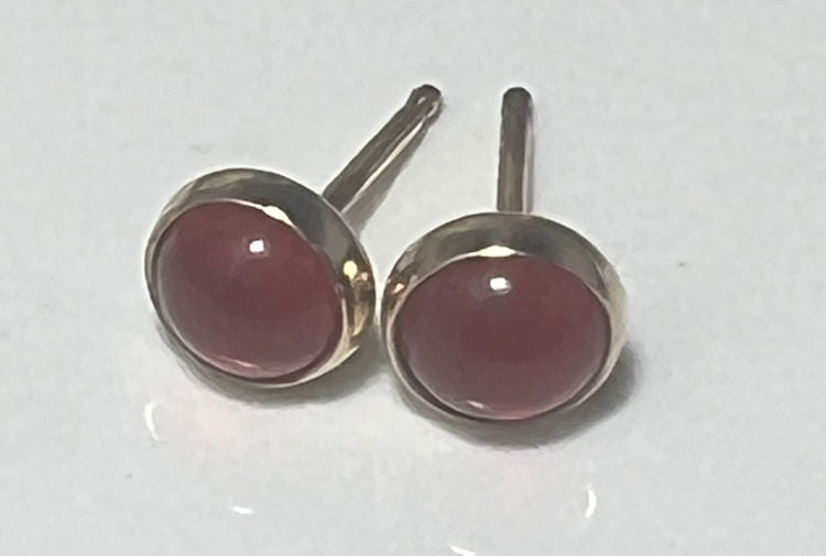 Carnelian 14k Studs