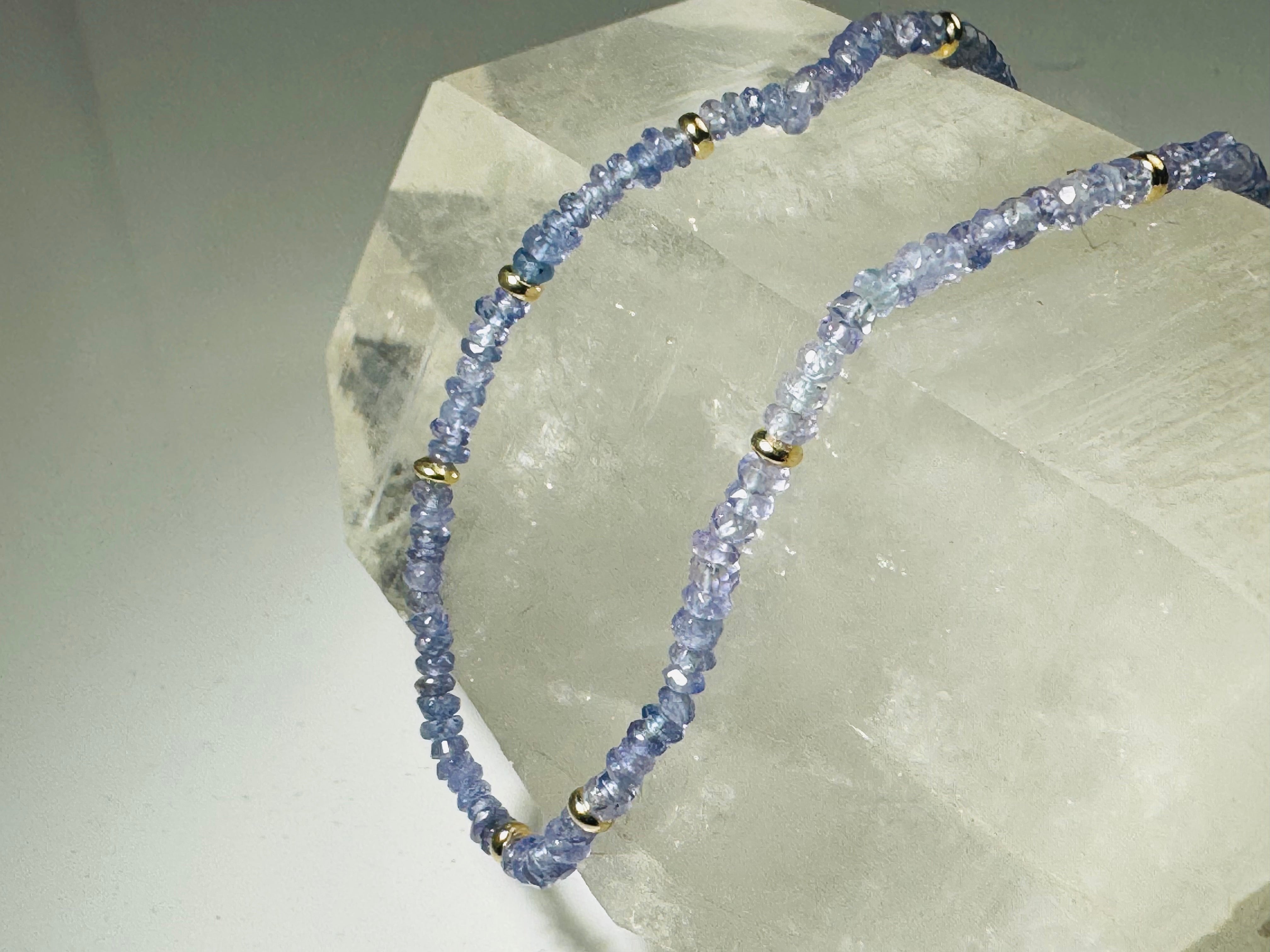 Tanzanite Bead 14k Necklace