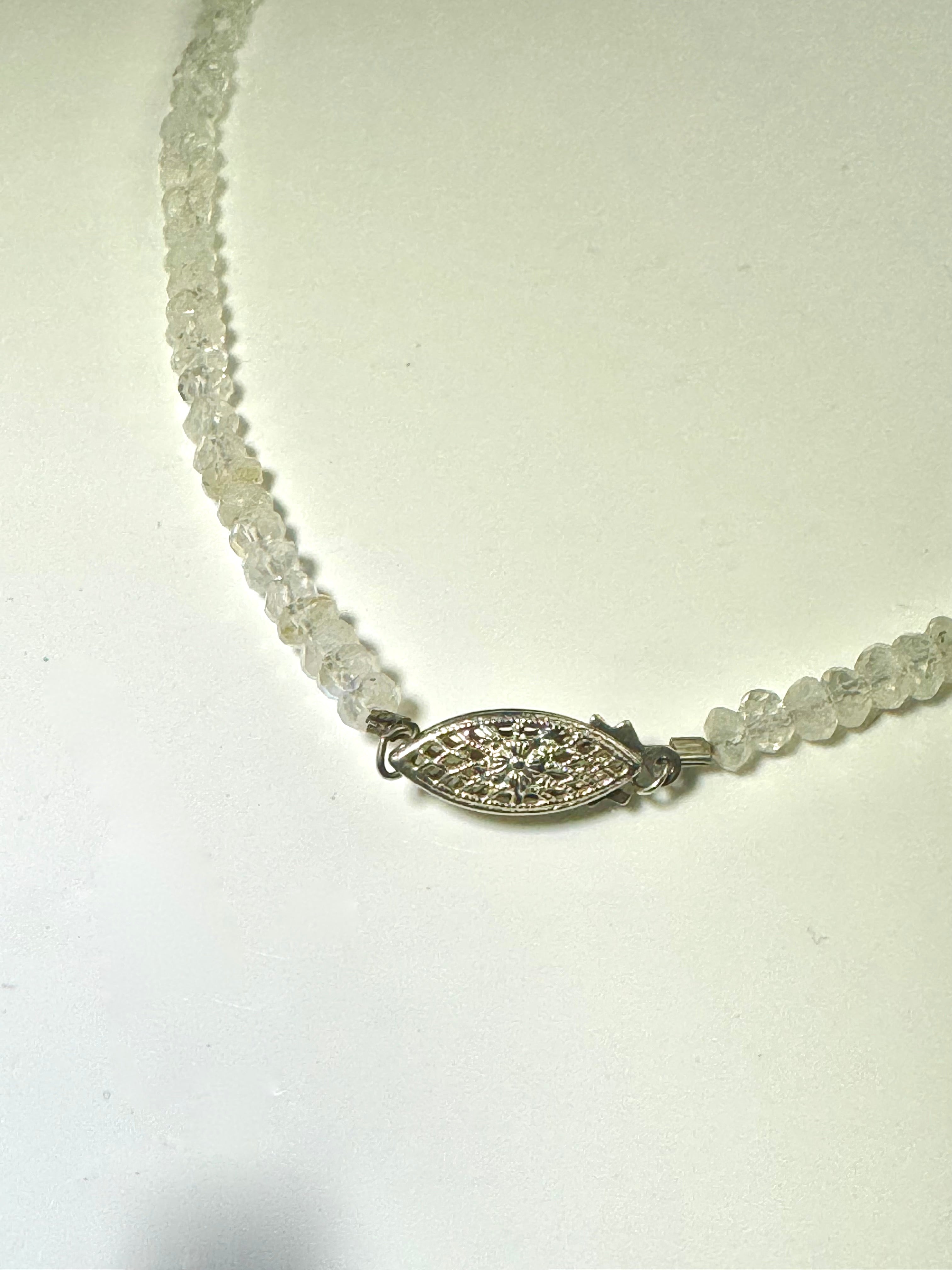 Grey Star Sapphire Moonstone Necklace