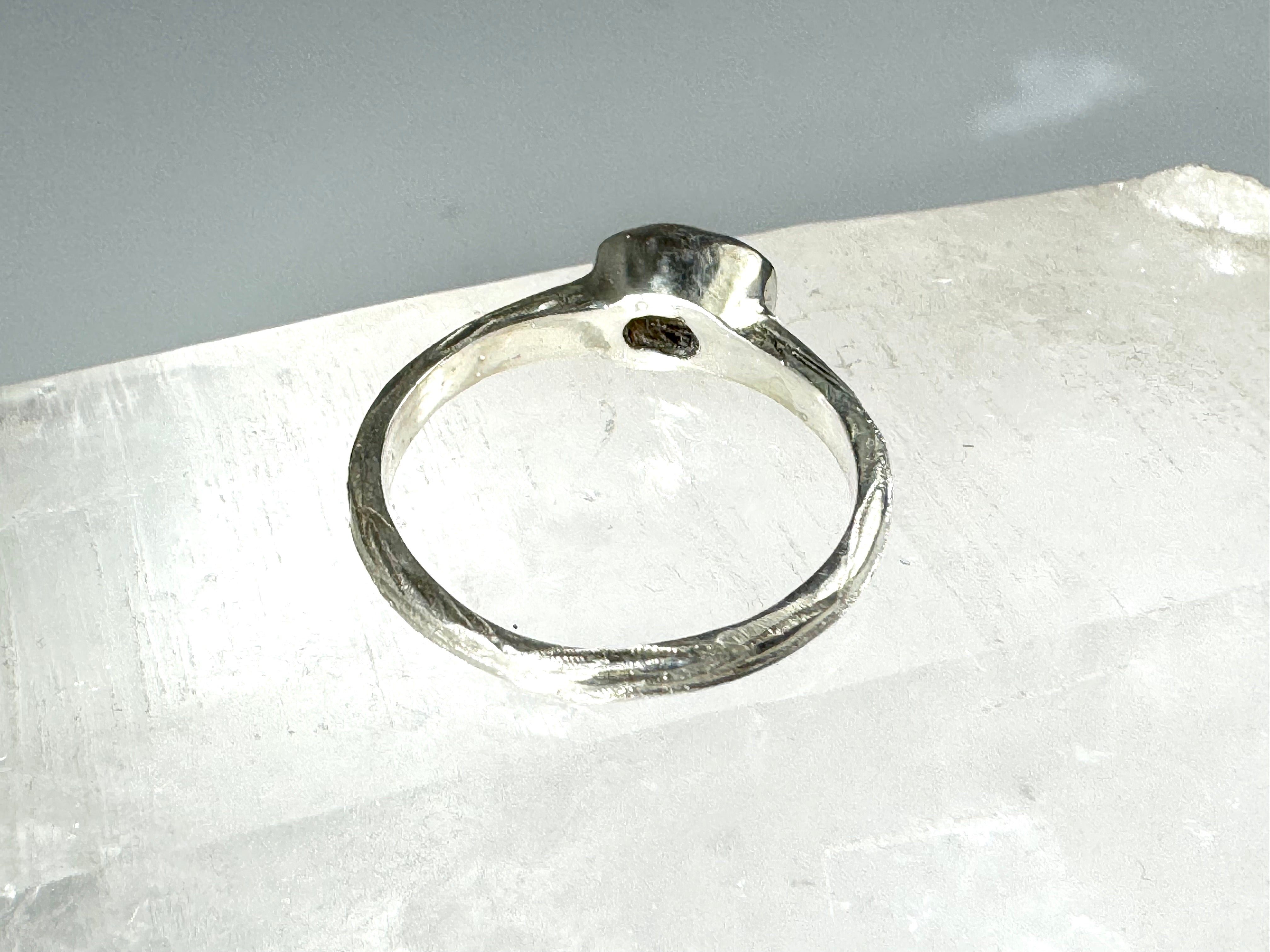 Citrine Bark Sterling Band