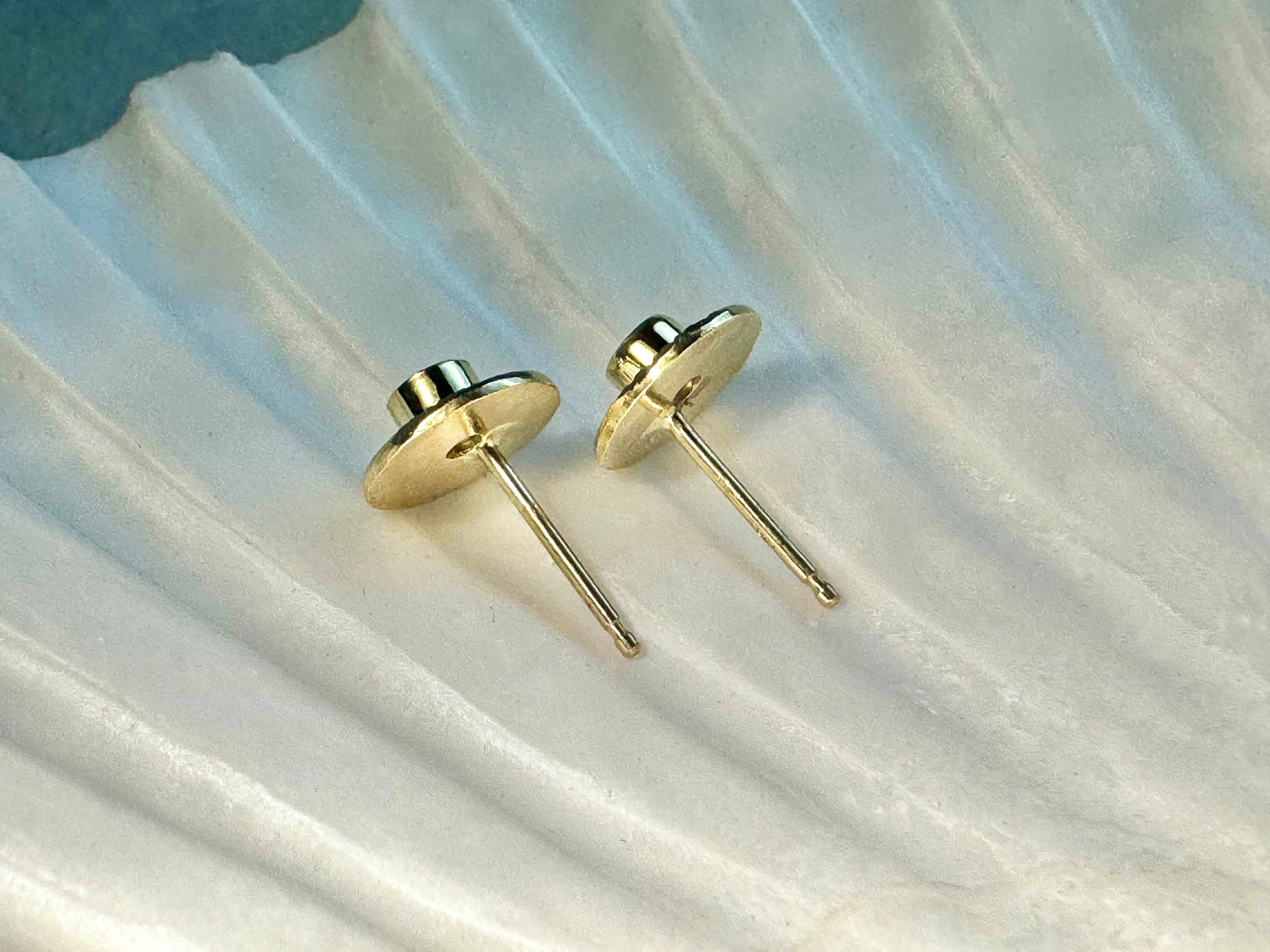 AAA Ruby Slash 18k/14k Studs