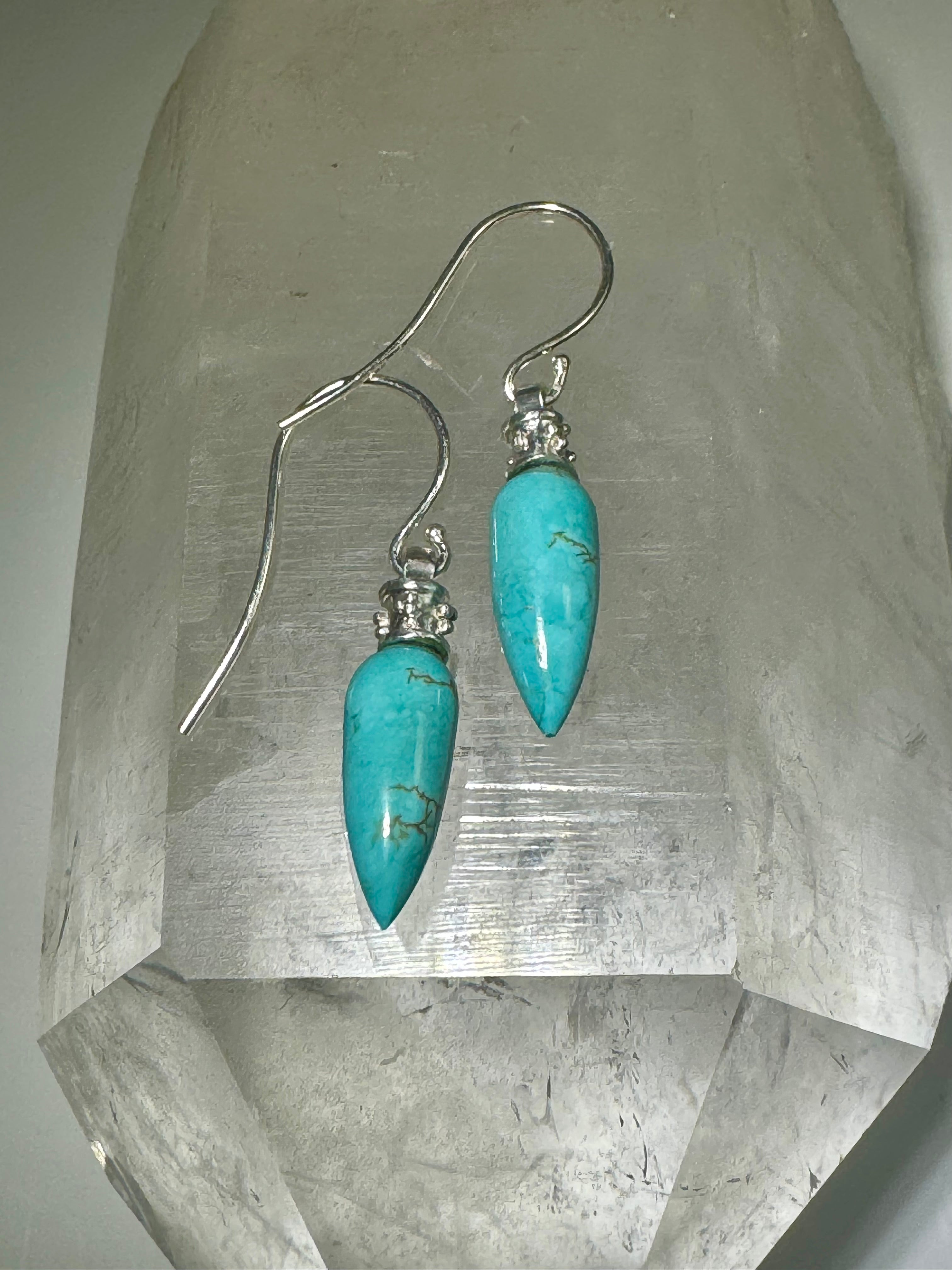 Turquoise Sterling Silver Drops