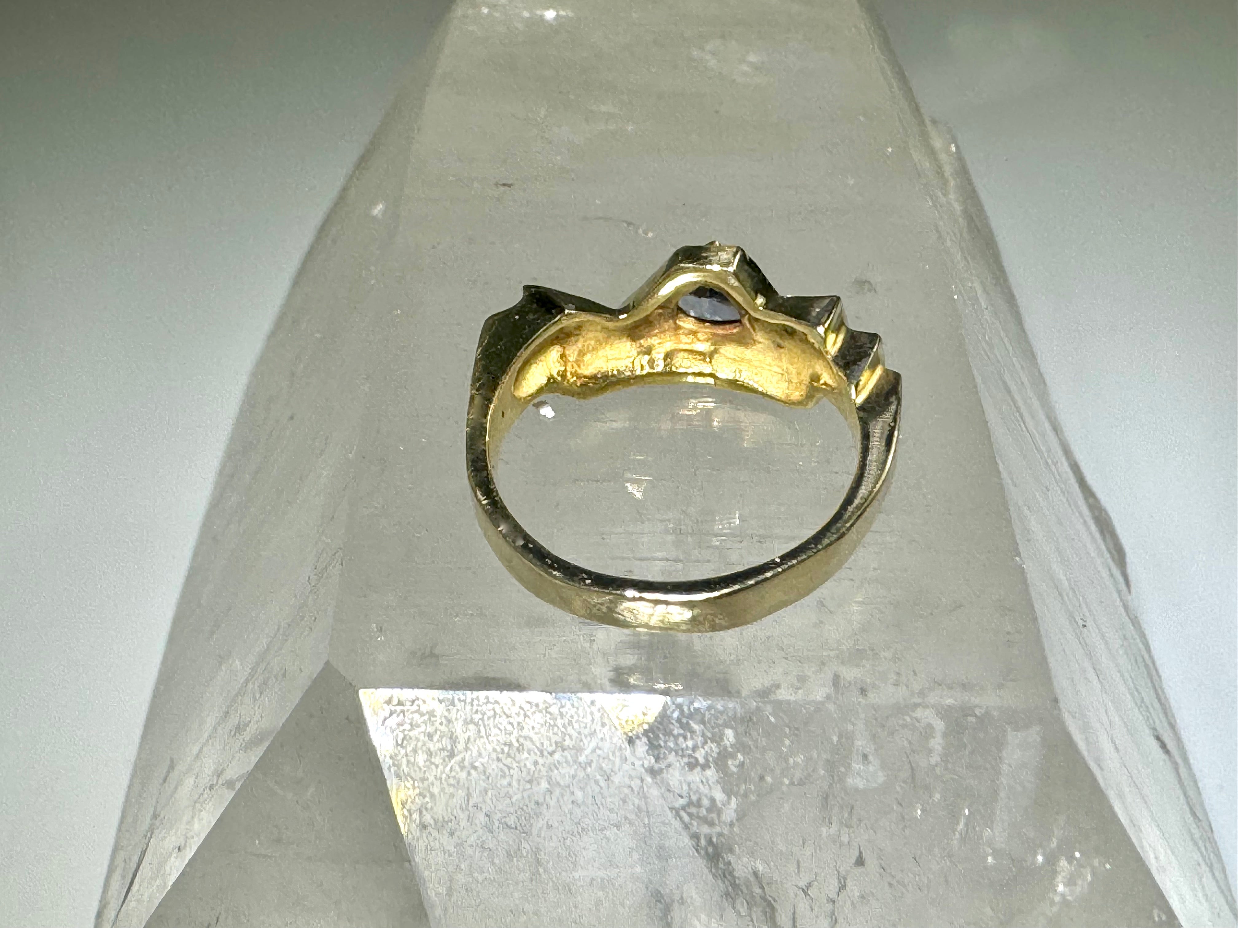 Tanzanite Step 14k Gold Ring