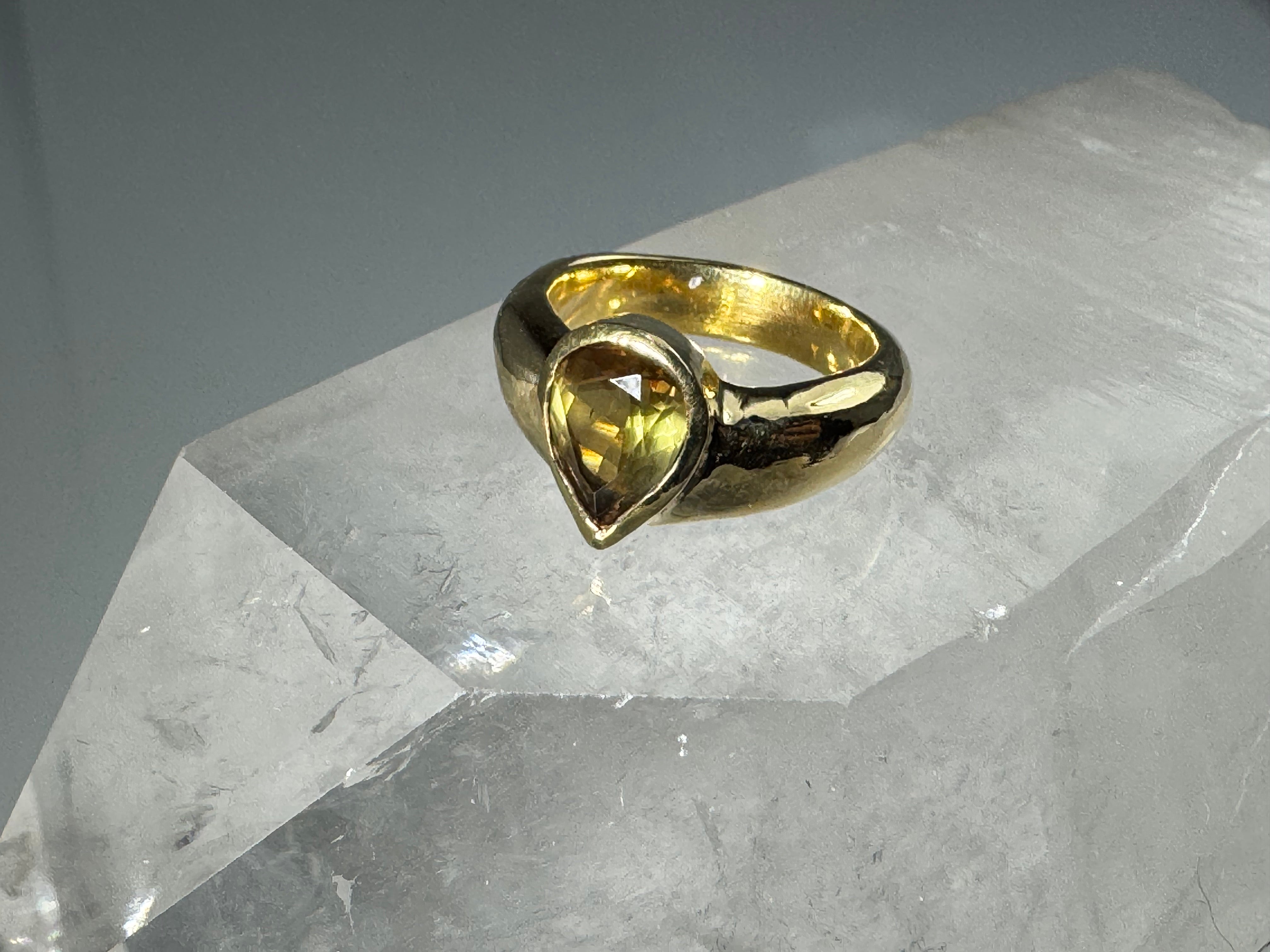 Andalusite 18k Ring