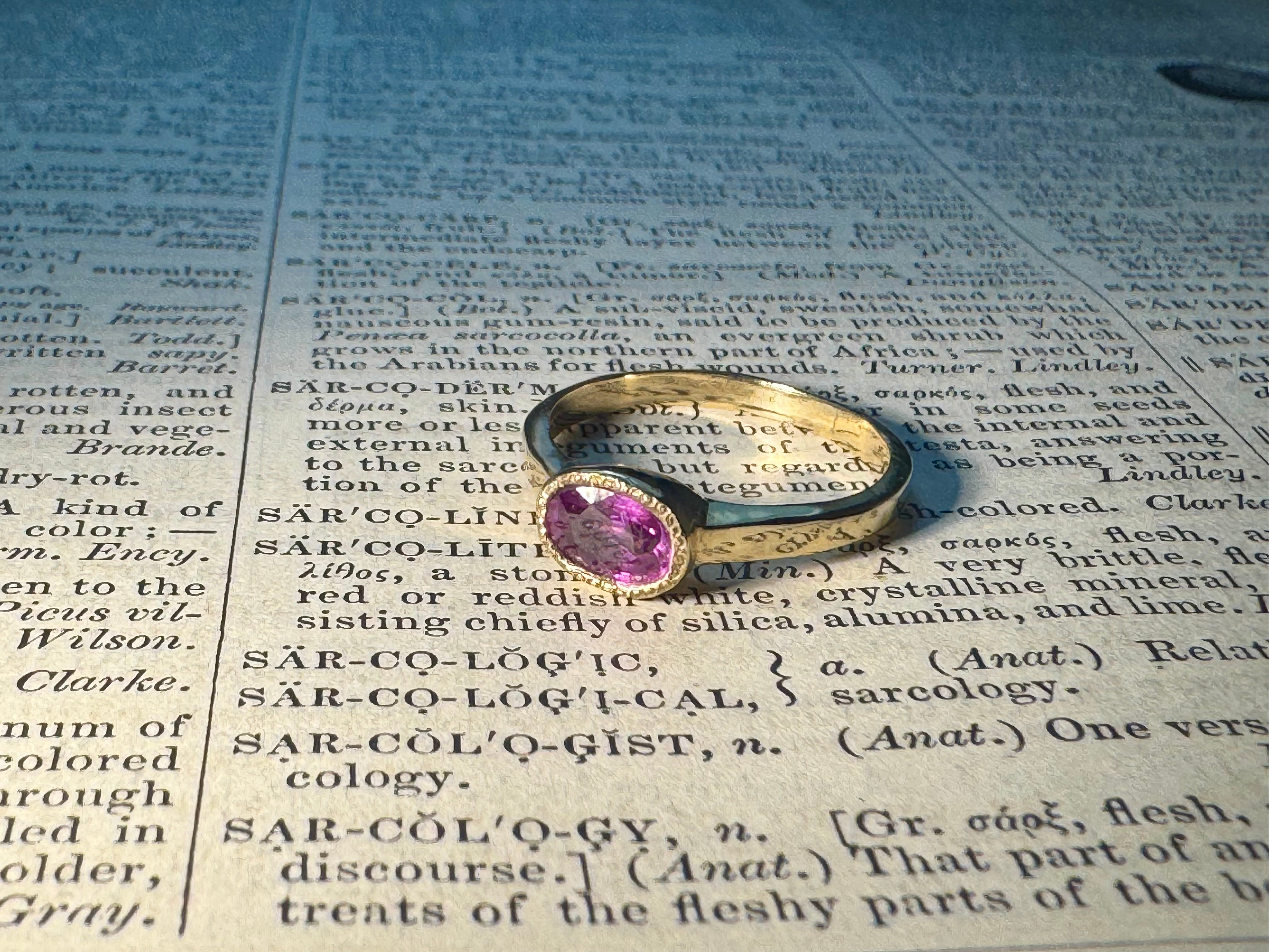 Pink Sapphire 14k Ring