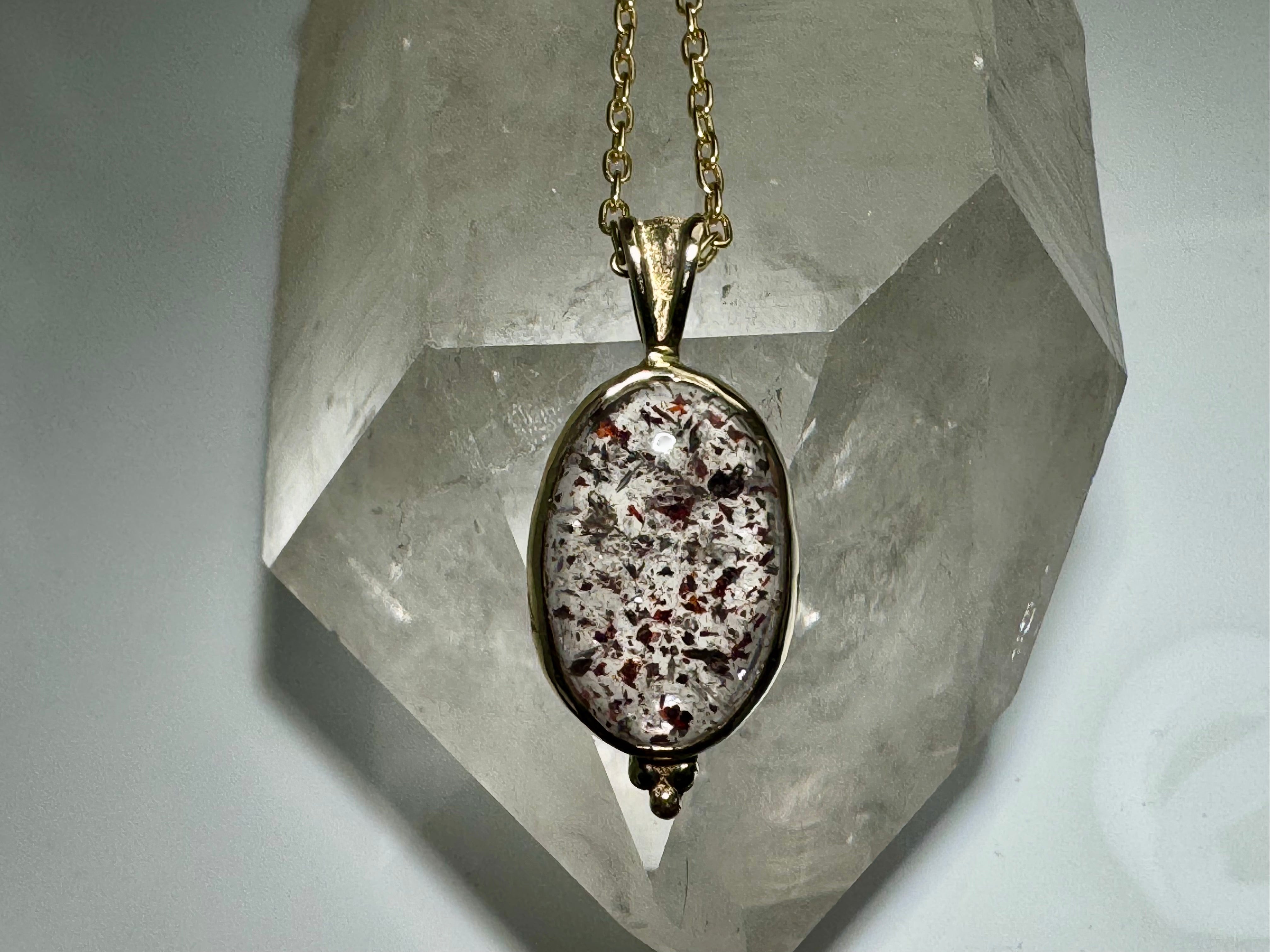 Lepidocrocite 14k Pendant