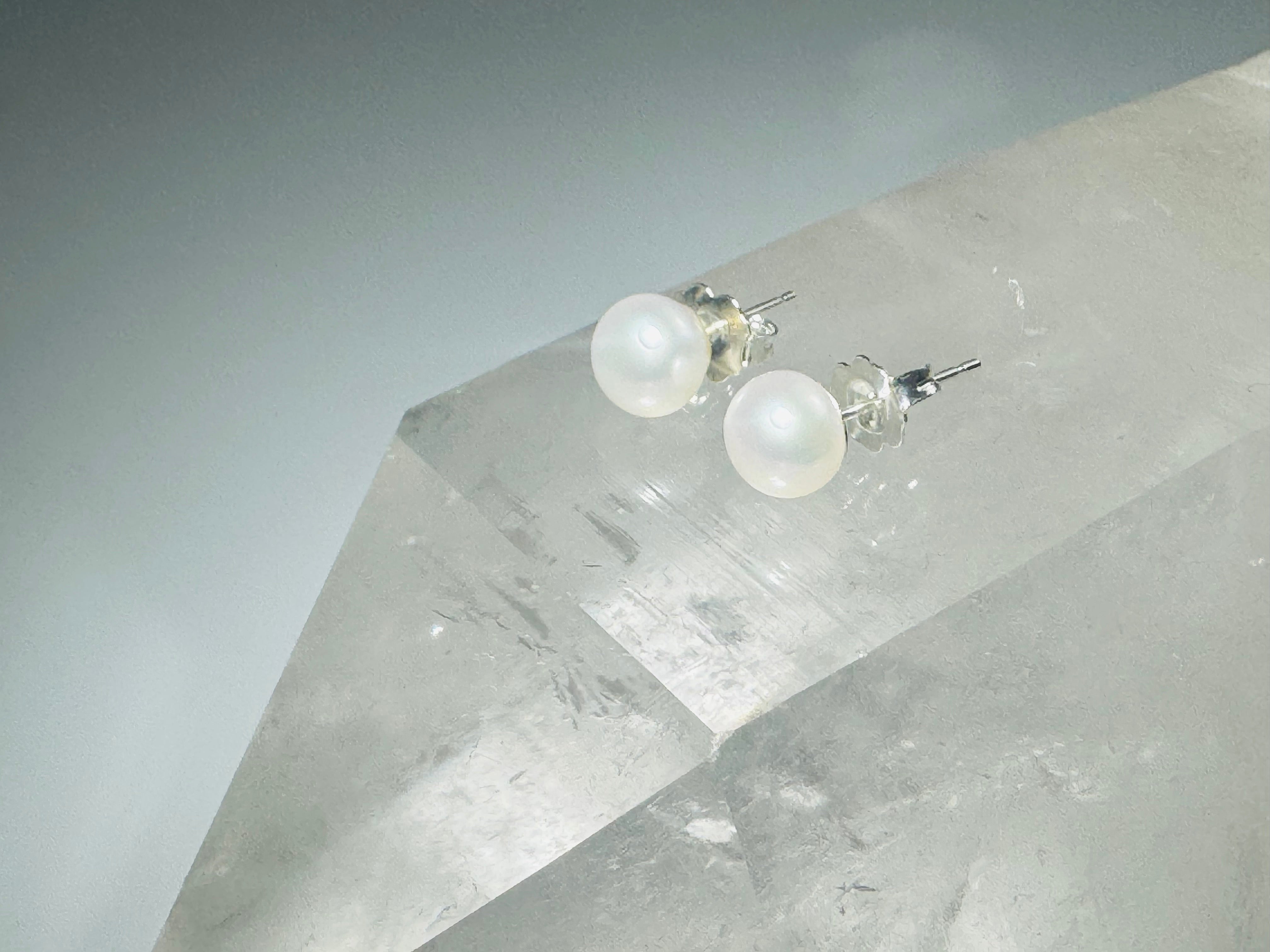 Pearl 5mm Sterling Studs