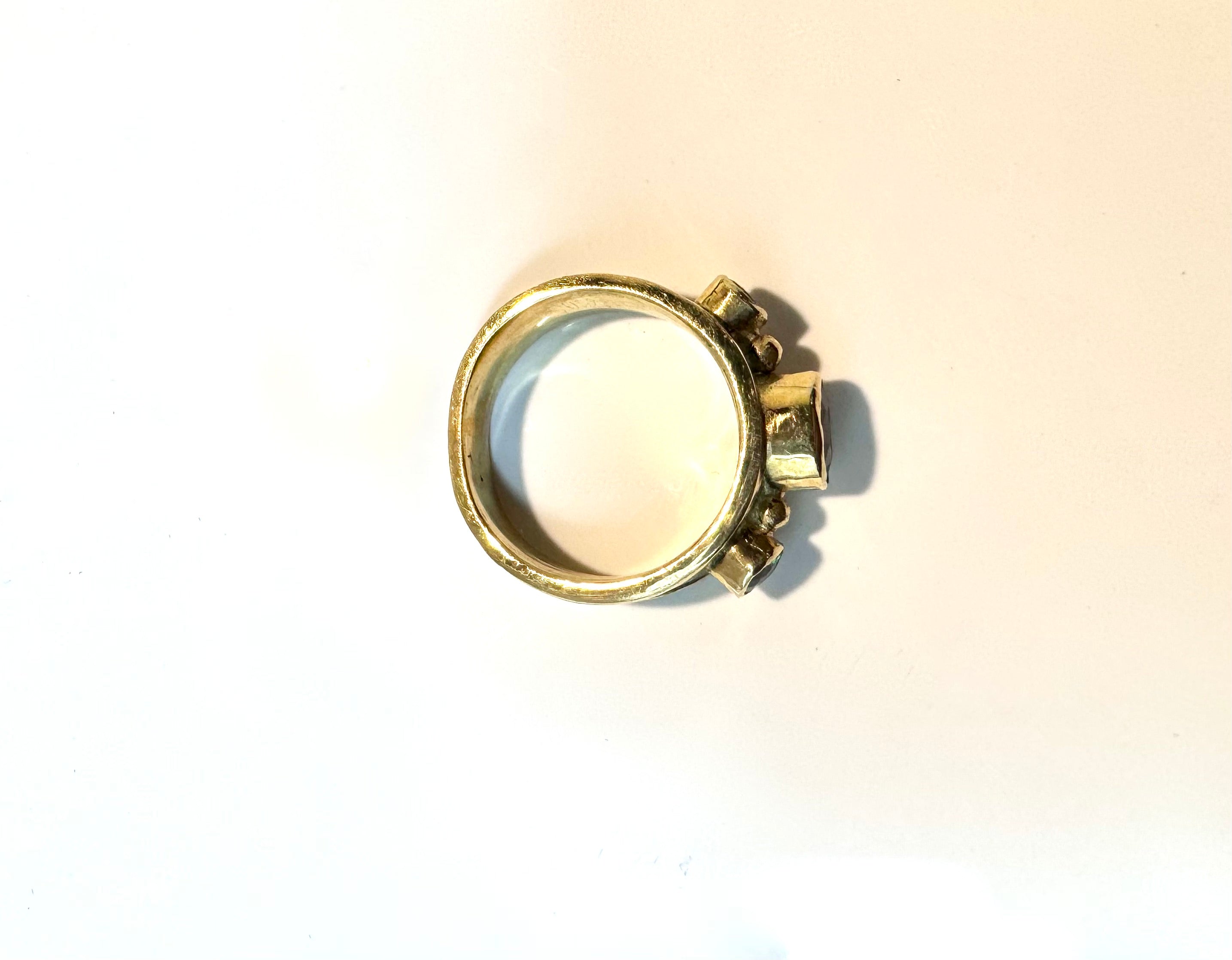 Purple Sapphire Tsavorite Garnet 18k Ring