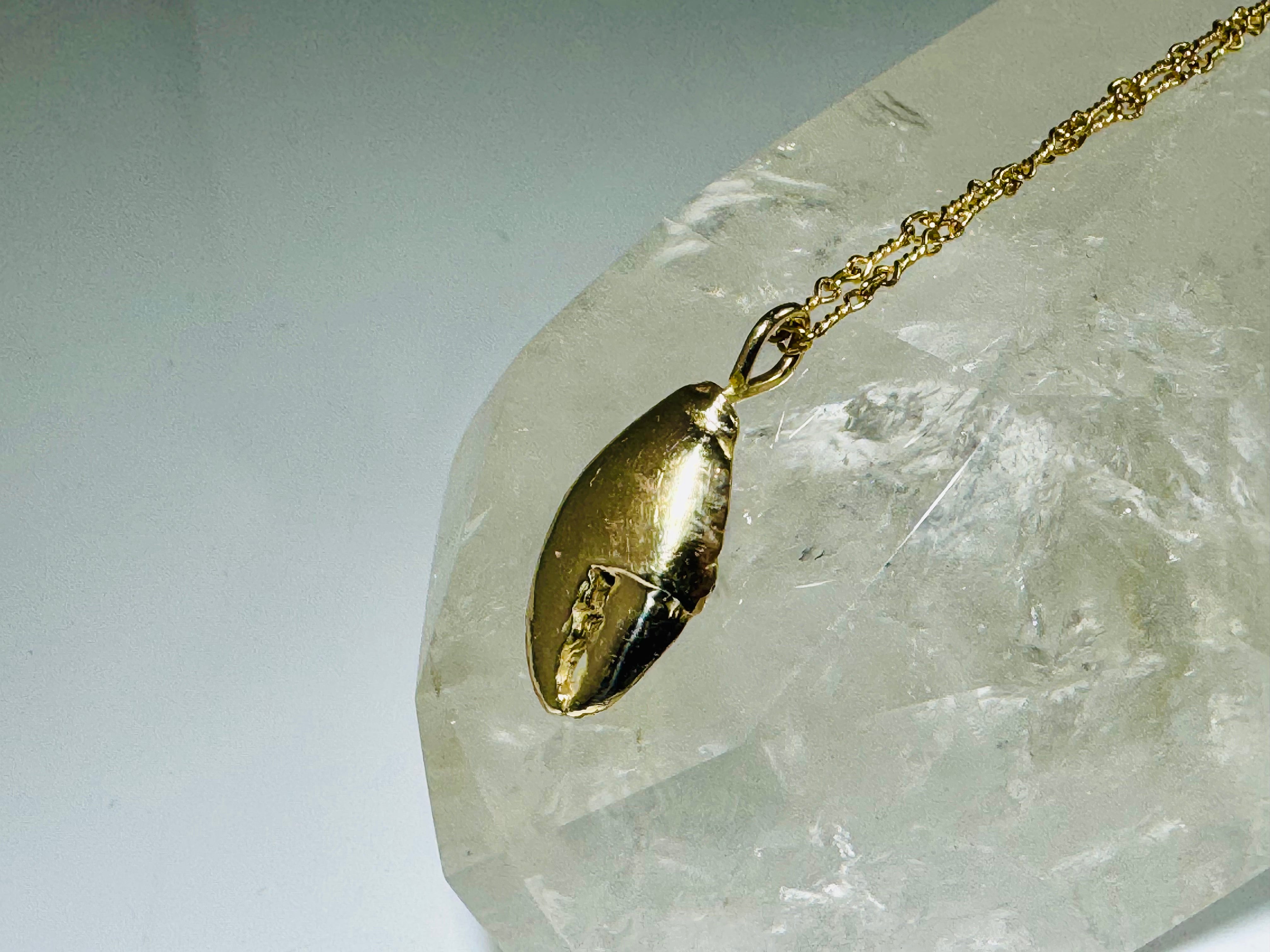 Lobster Claw Small 14k Pendant