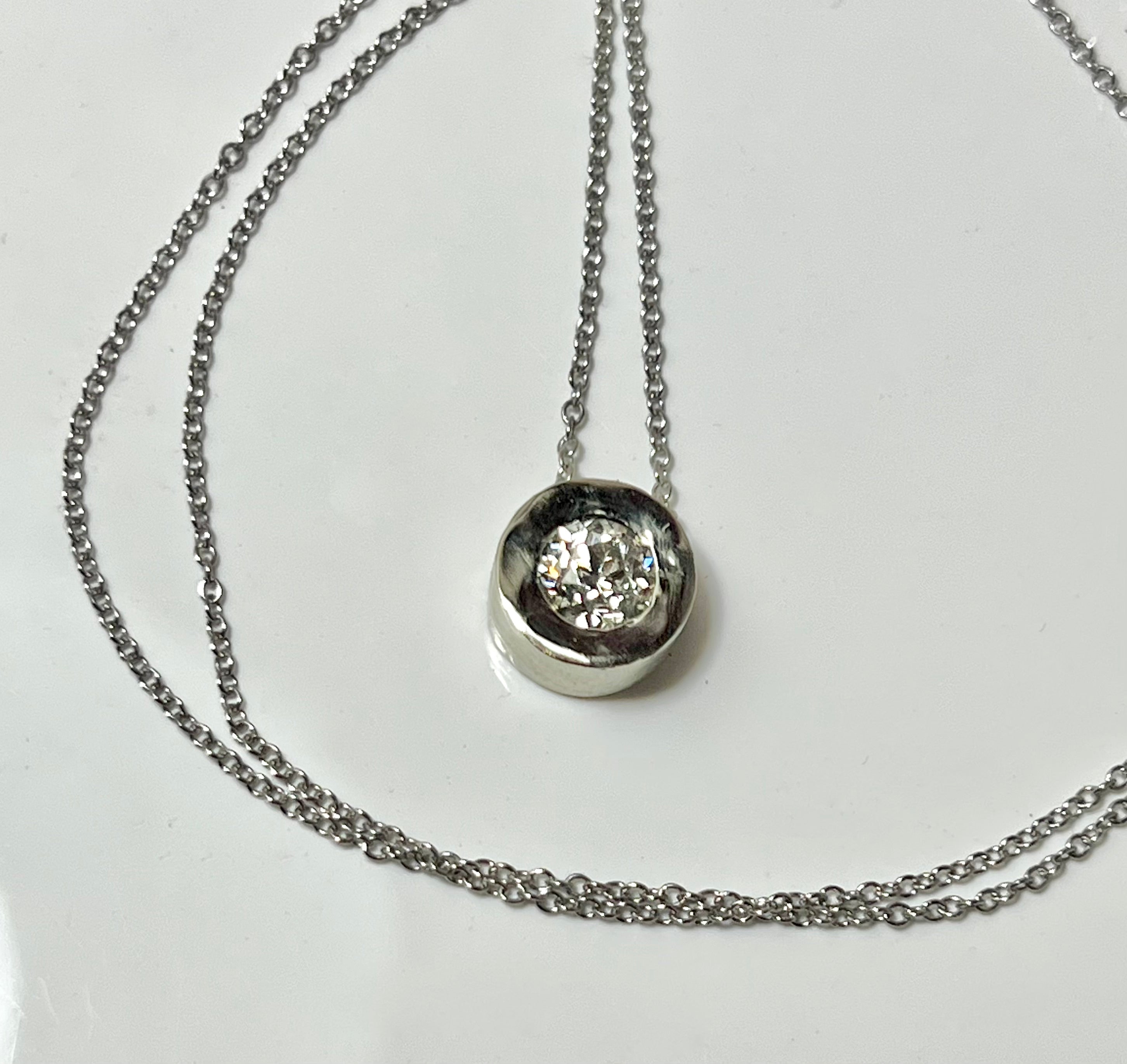 Diamond White Gold Pendant