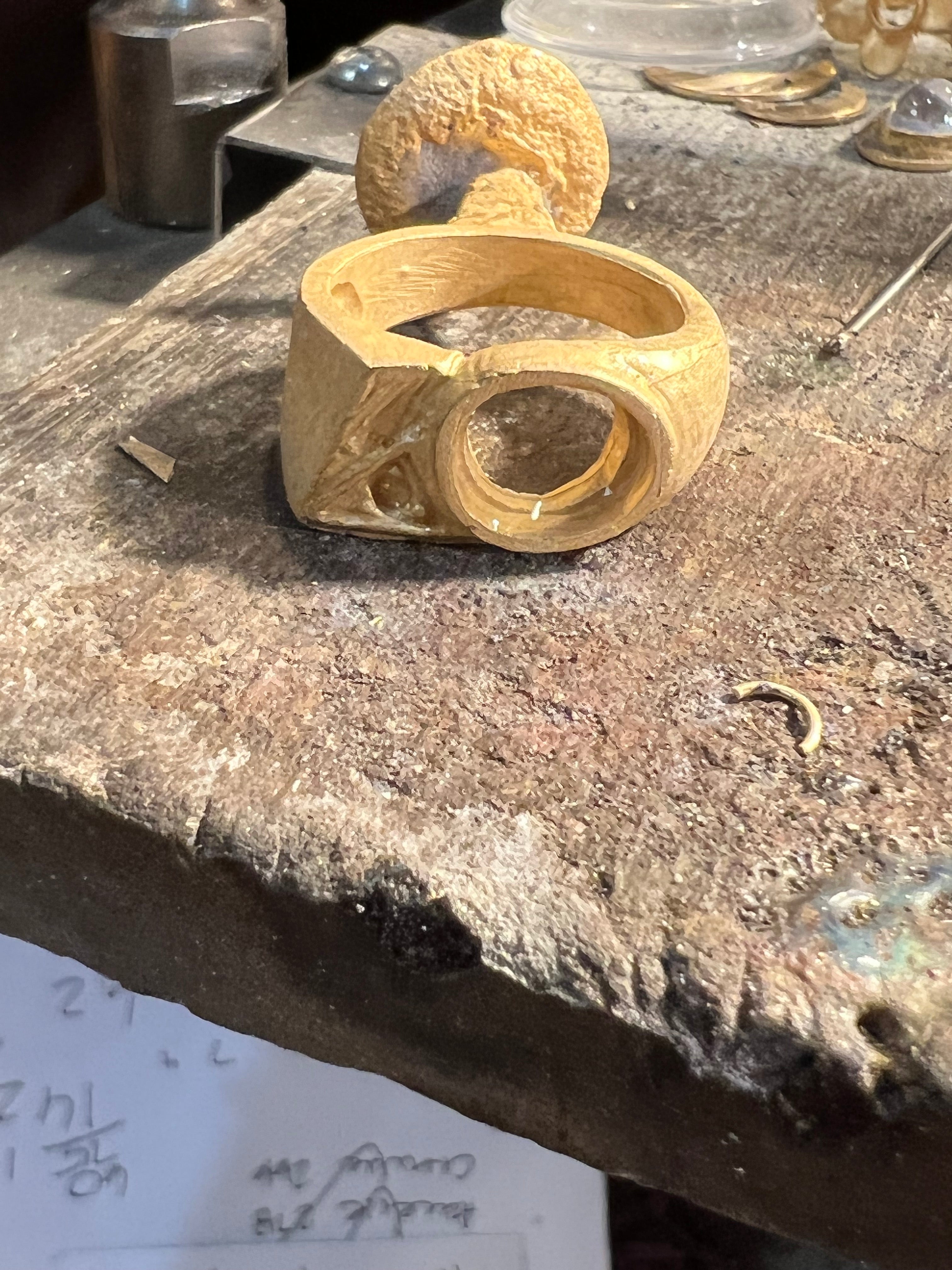 Star Sapphire Diamond Men’s 14k Ring