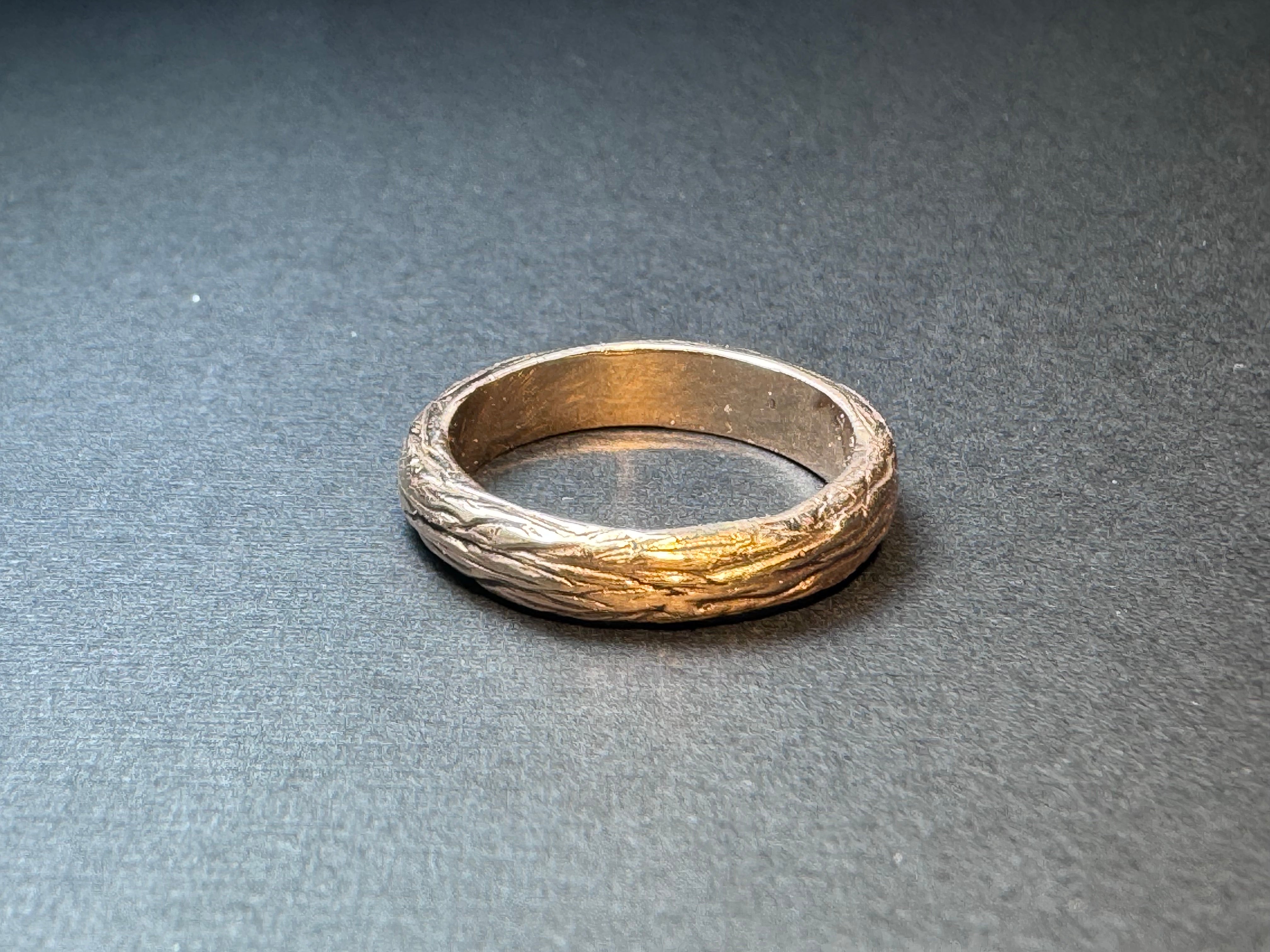 Bark Band 14K Rose Gold