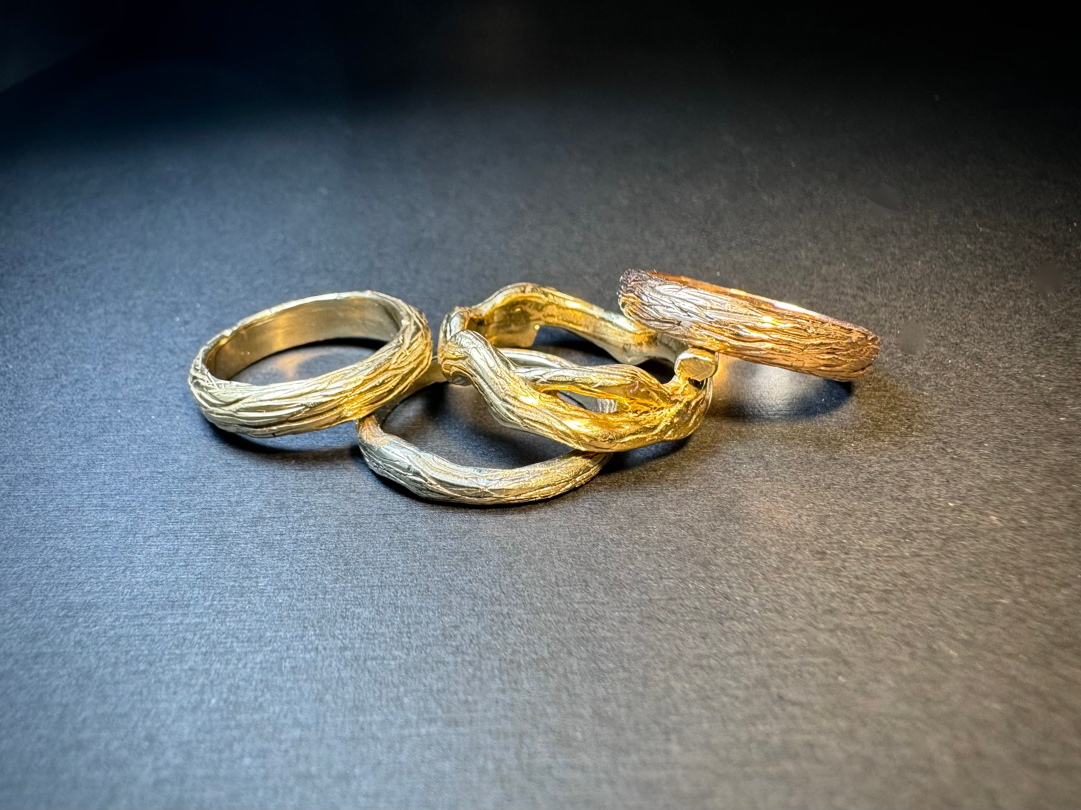 Bark Band 14K Rose Gold