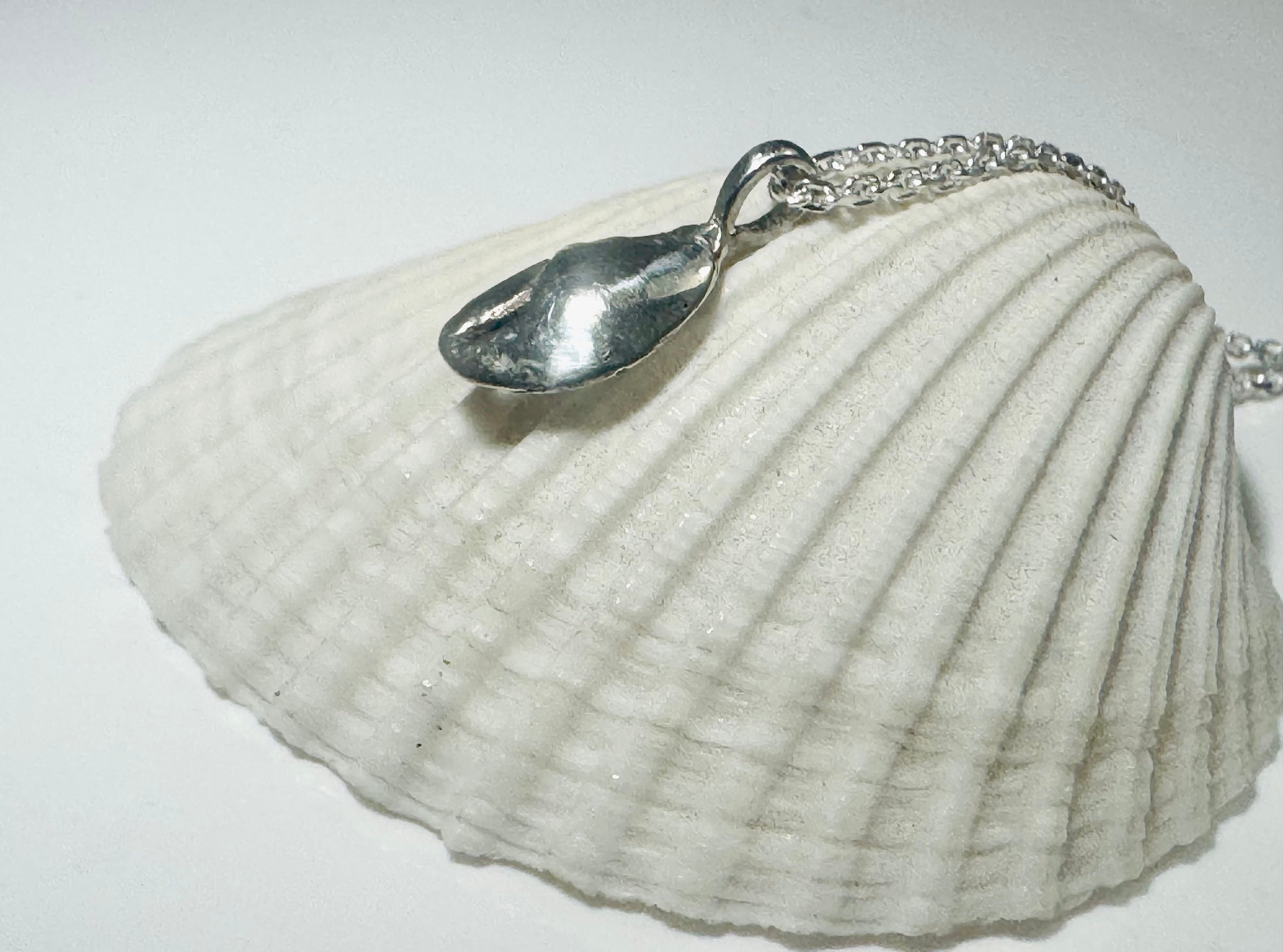 The Lobster Claw Tiny Sterling Pendant