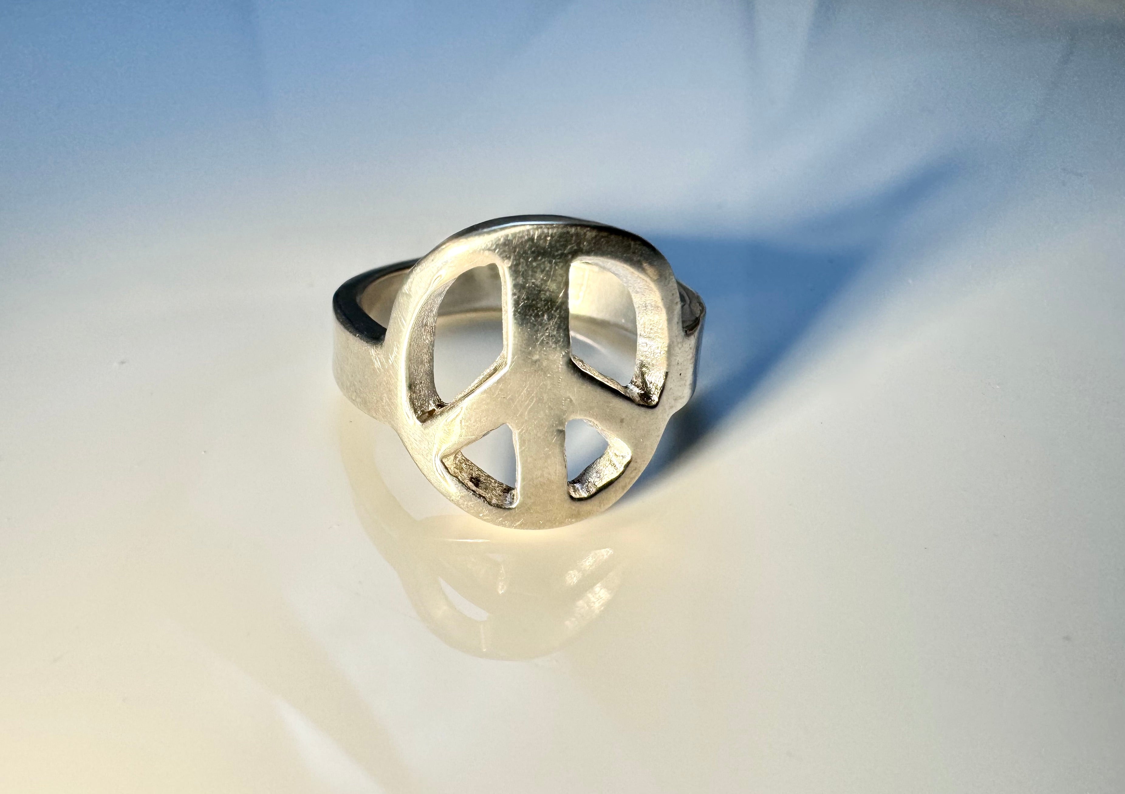 Peace Silver Ring
