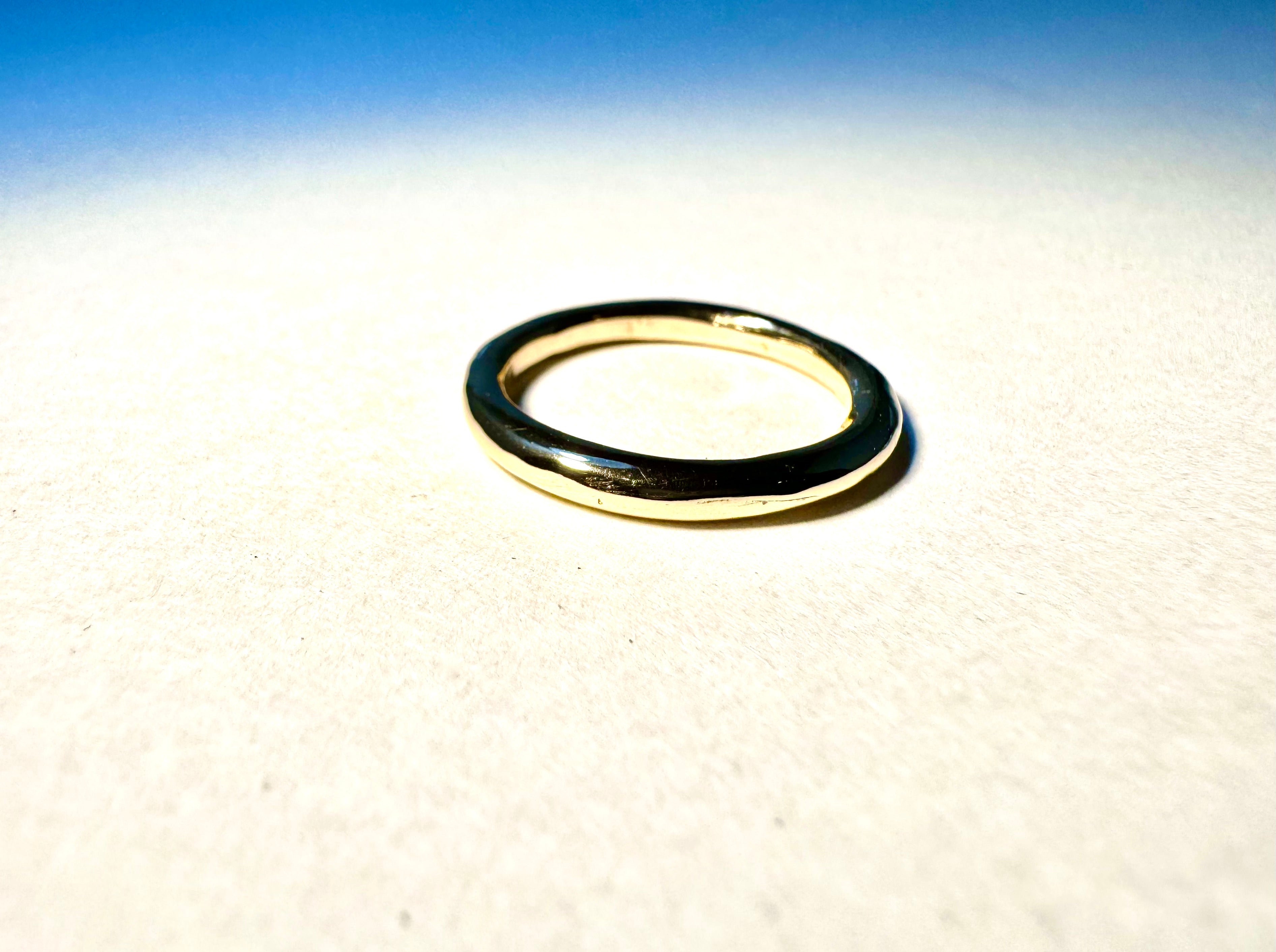 Carved Eternal 14k Band