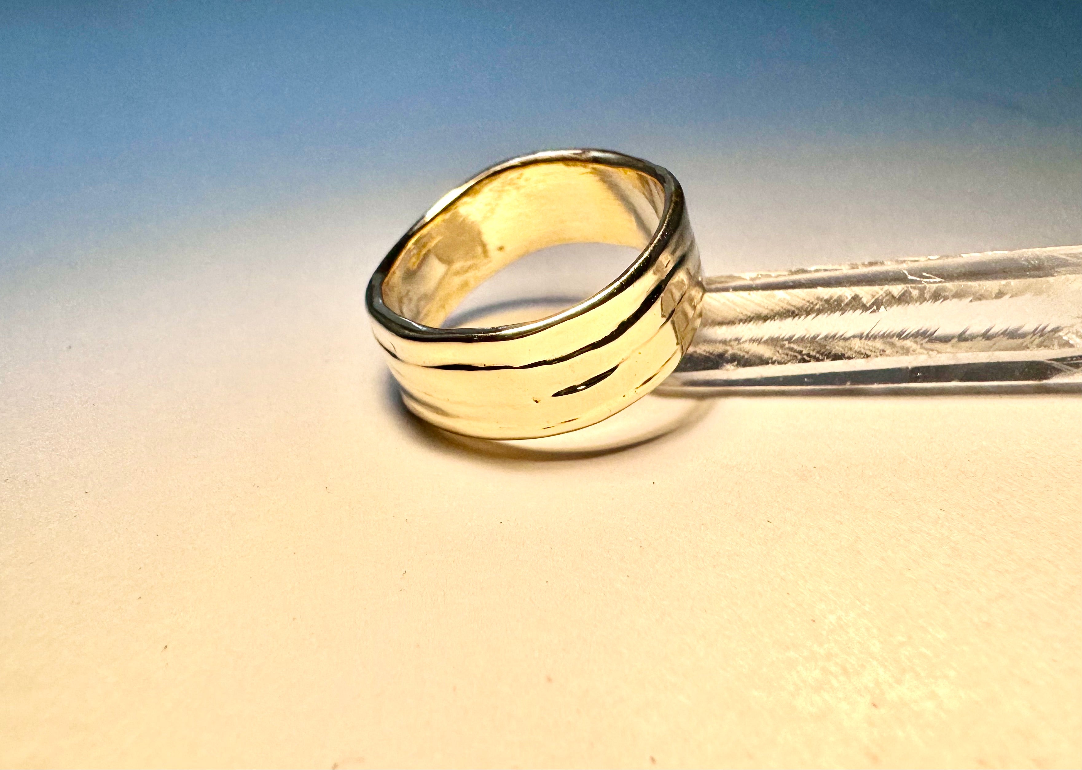 Four Step Gents 14k Band