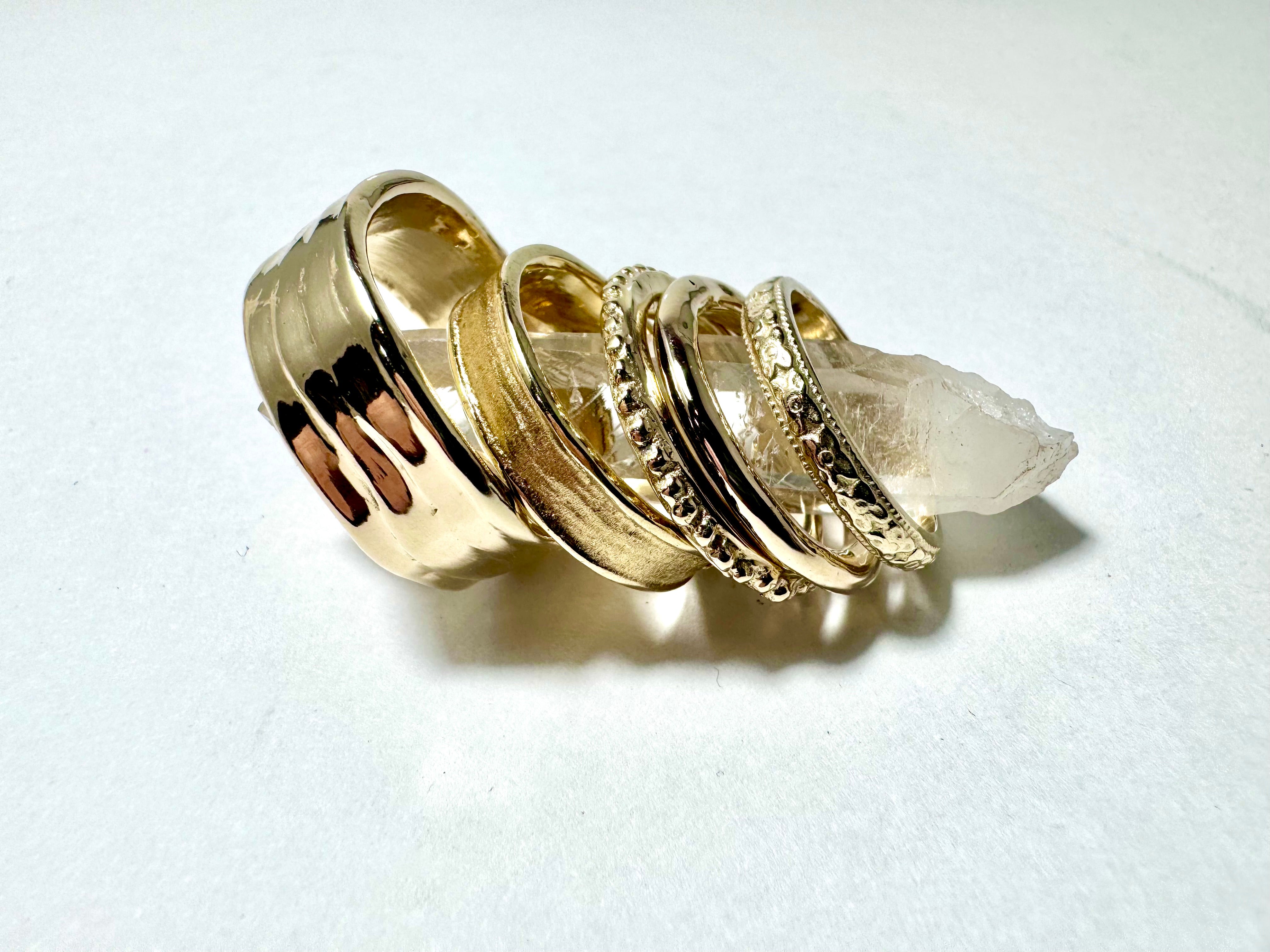 Four Step Gents 14k Band