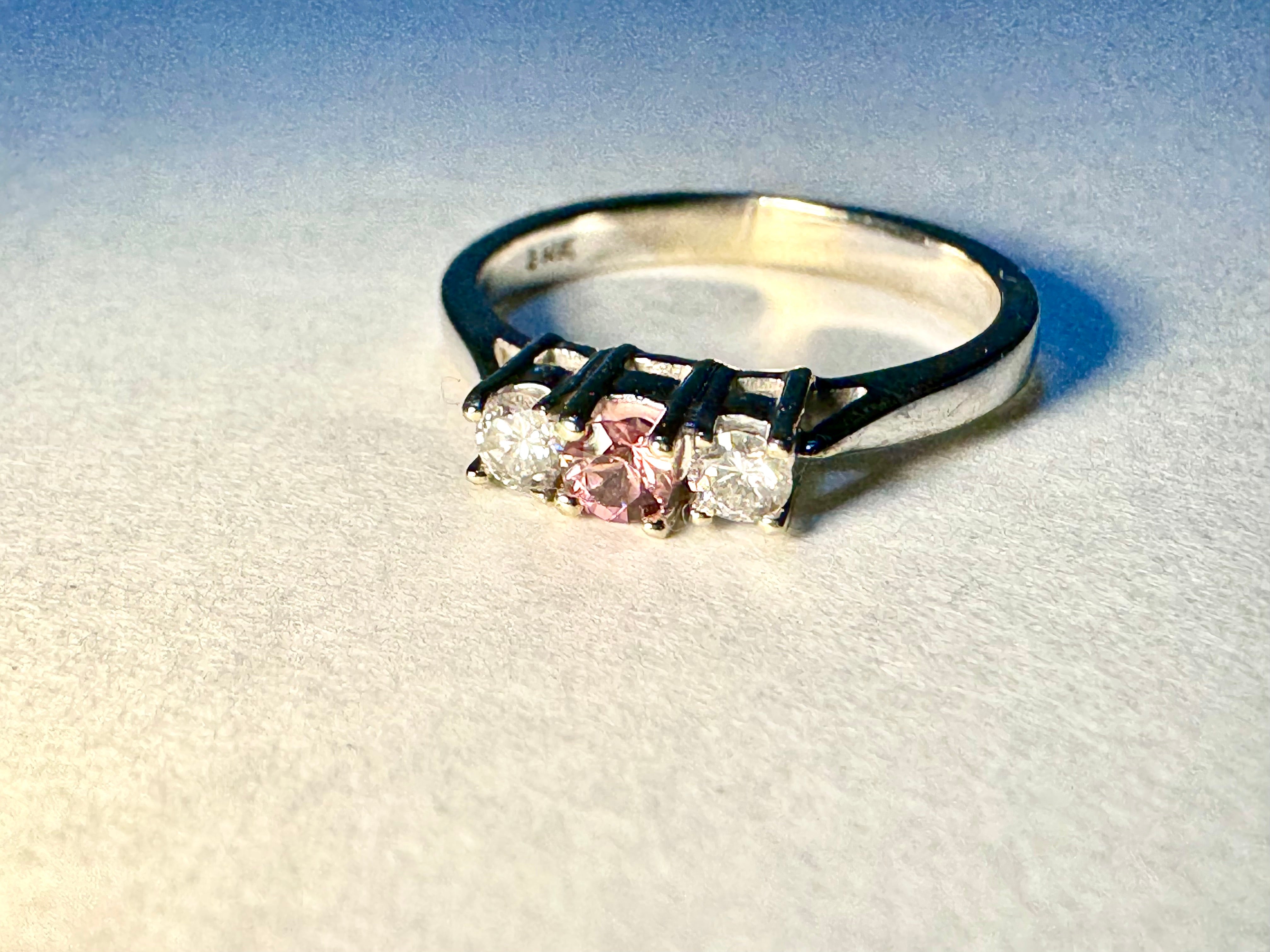 Pink Tourmaline Diamond Ring