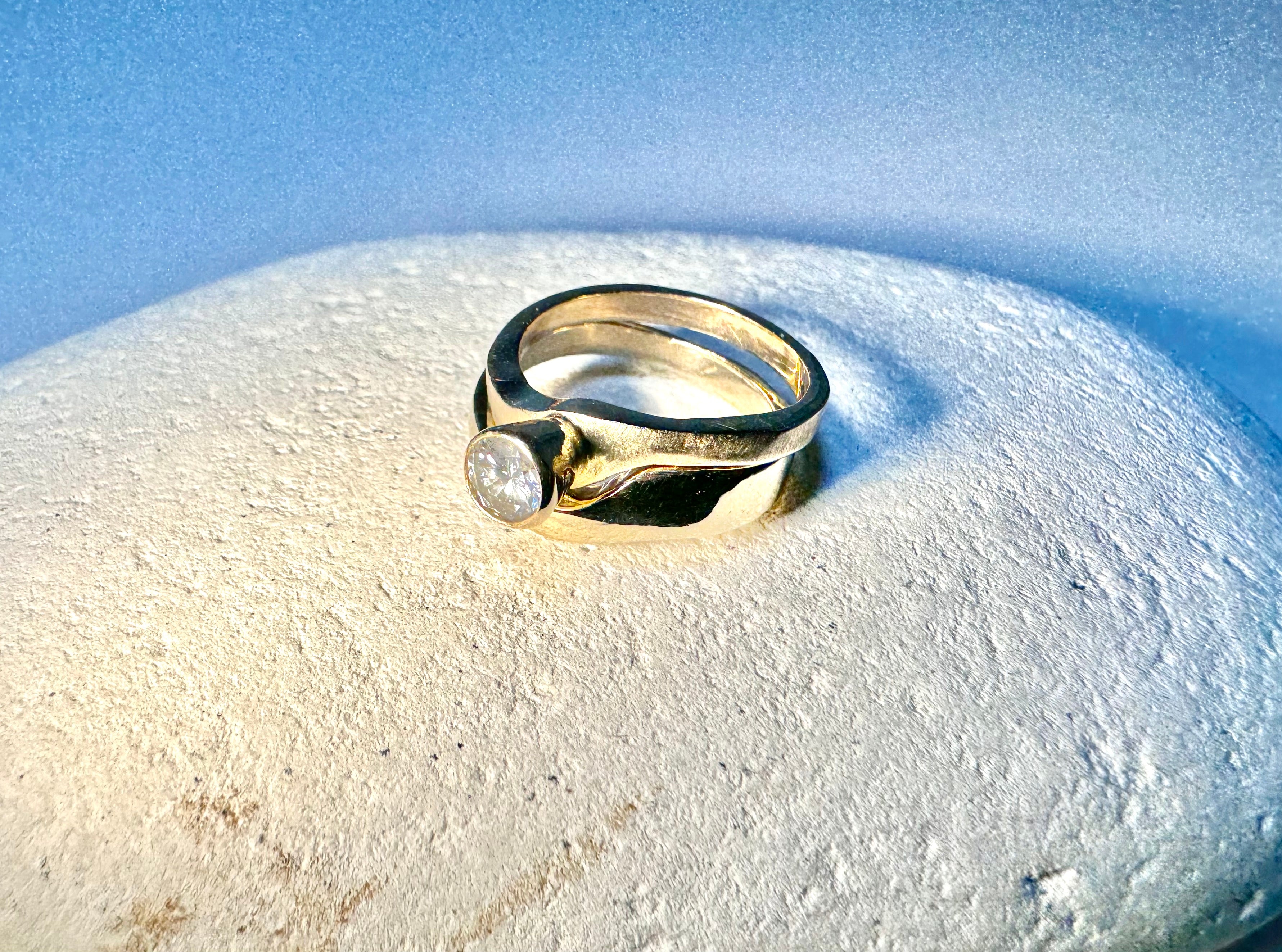 Diamond Brilliant Cut Bridal Set