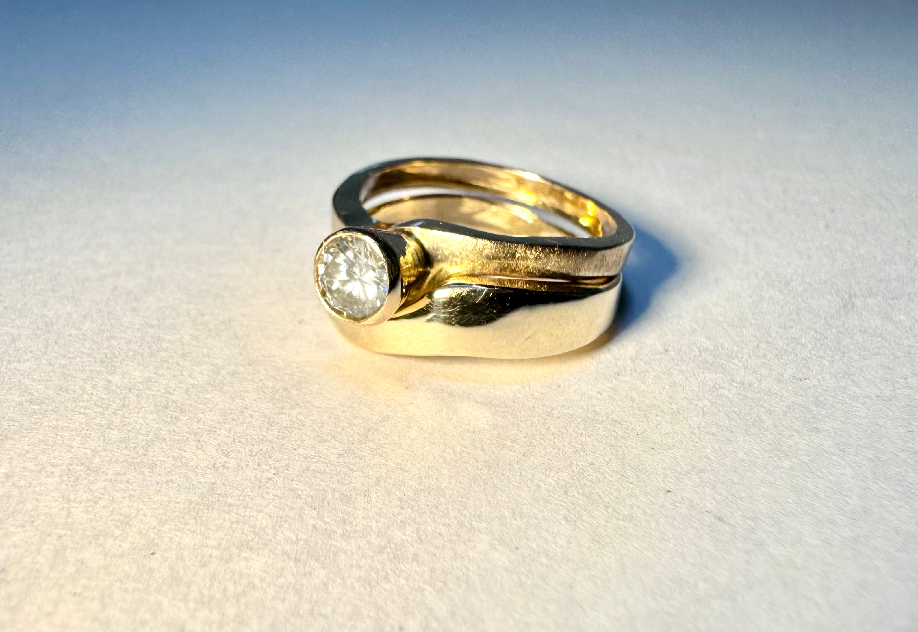 Diamond Brilliant Cut Bridal Set