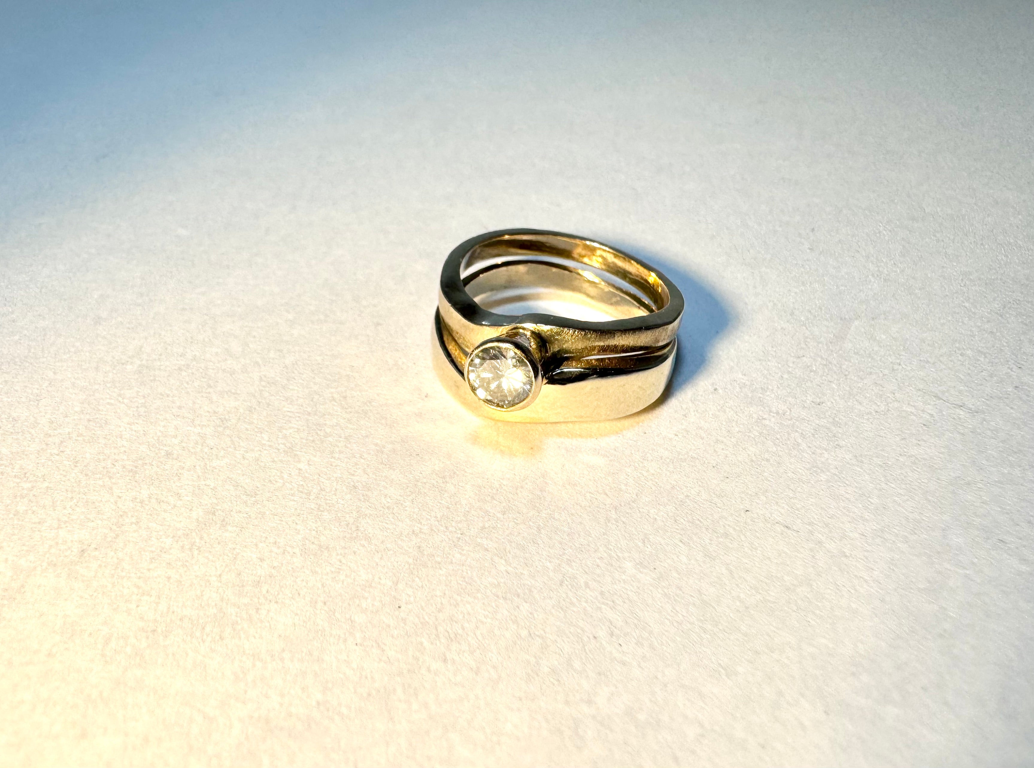 Diamond Brilliant Cut Bridal Set