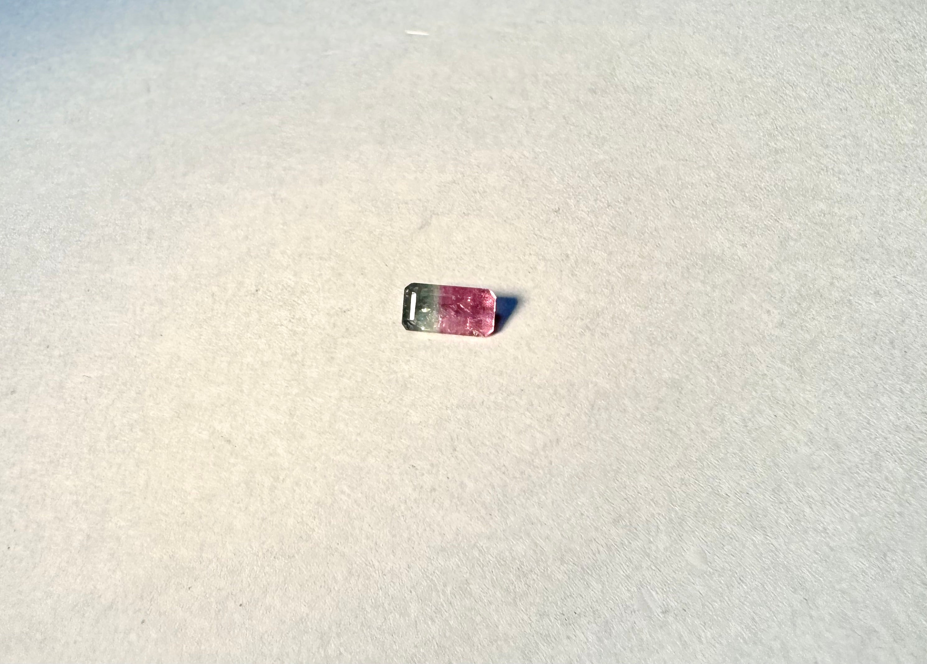 Maine Watermelon Tourmaline Loose Emerald Cut