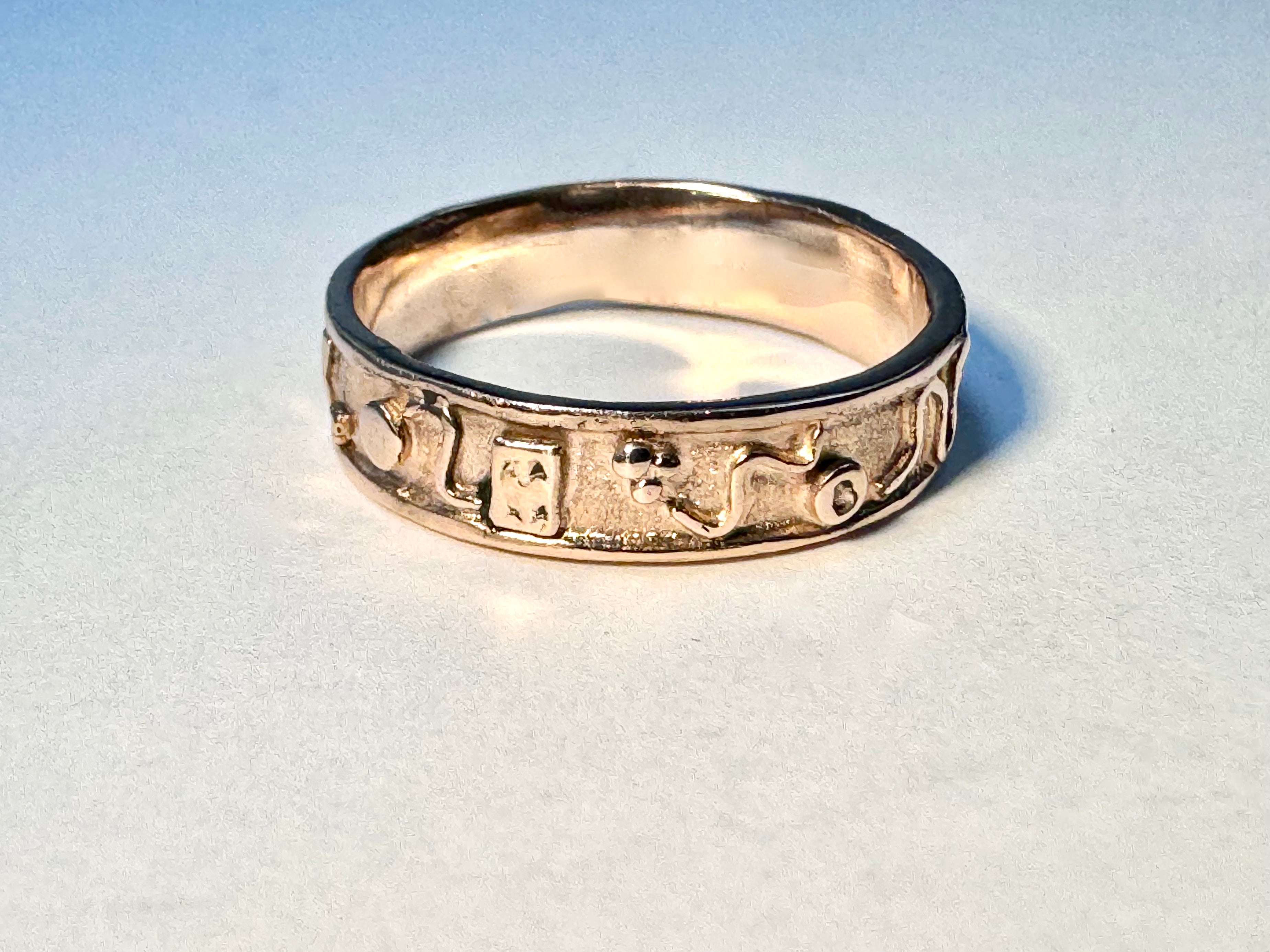 Shapes Band in 14k Rose Gold