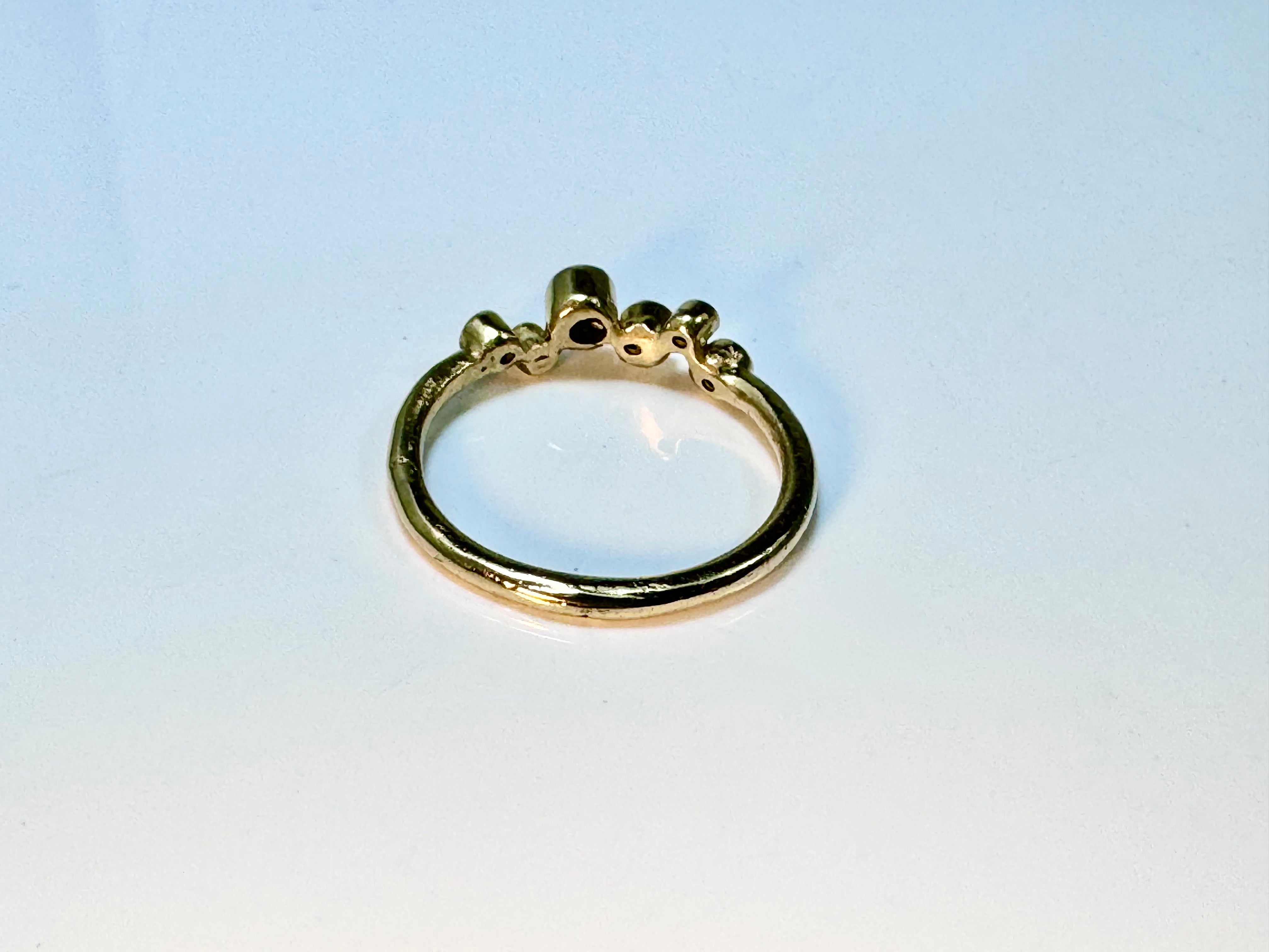 Pink Diamond Pebble Ring