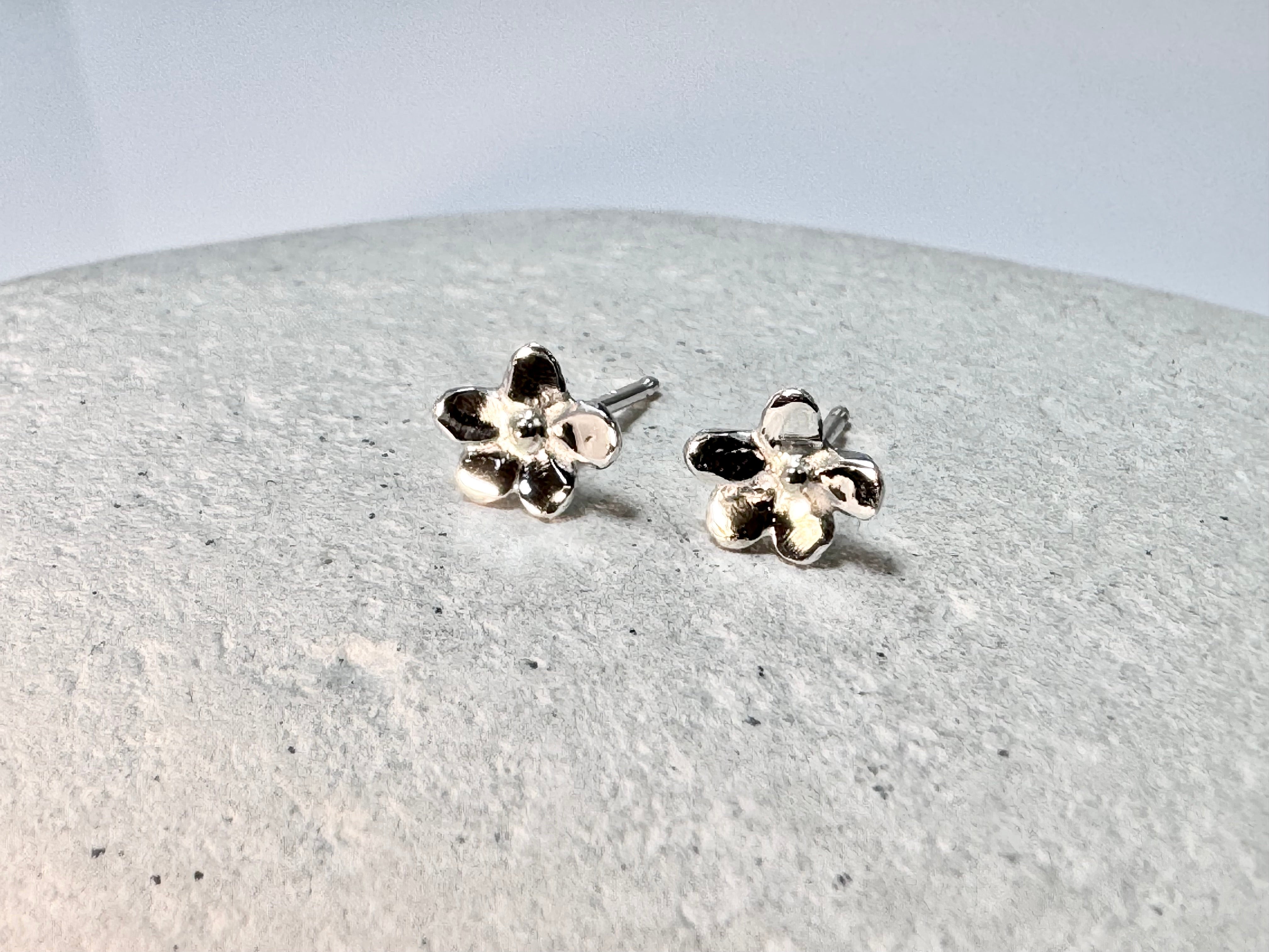 Flower Two Tone Studs