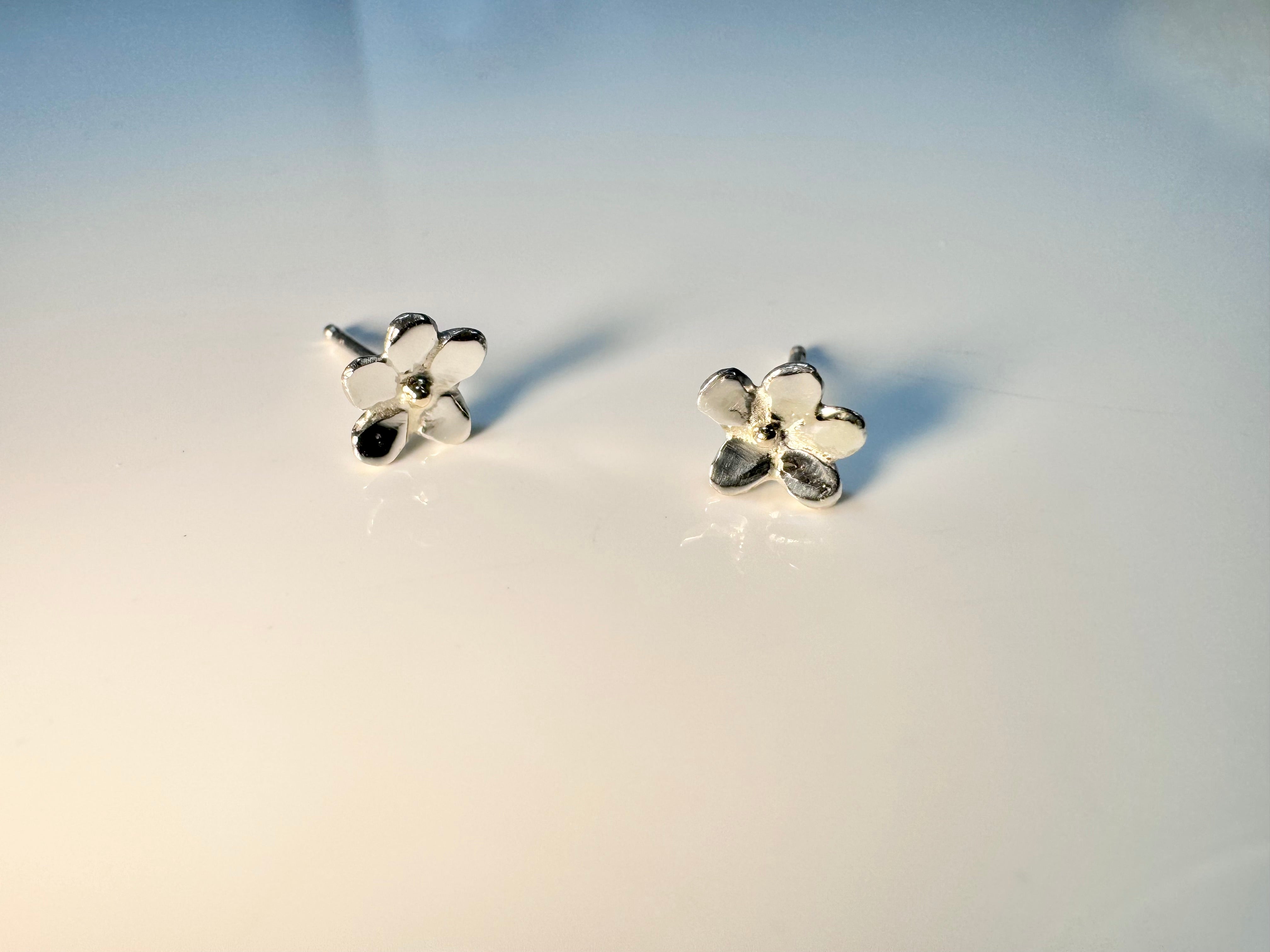 Flower Two Tone Studs