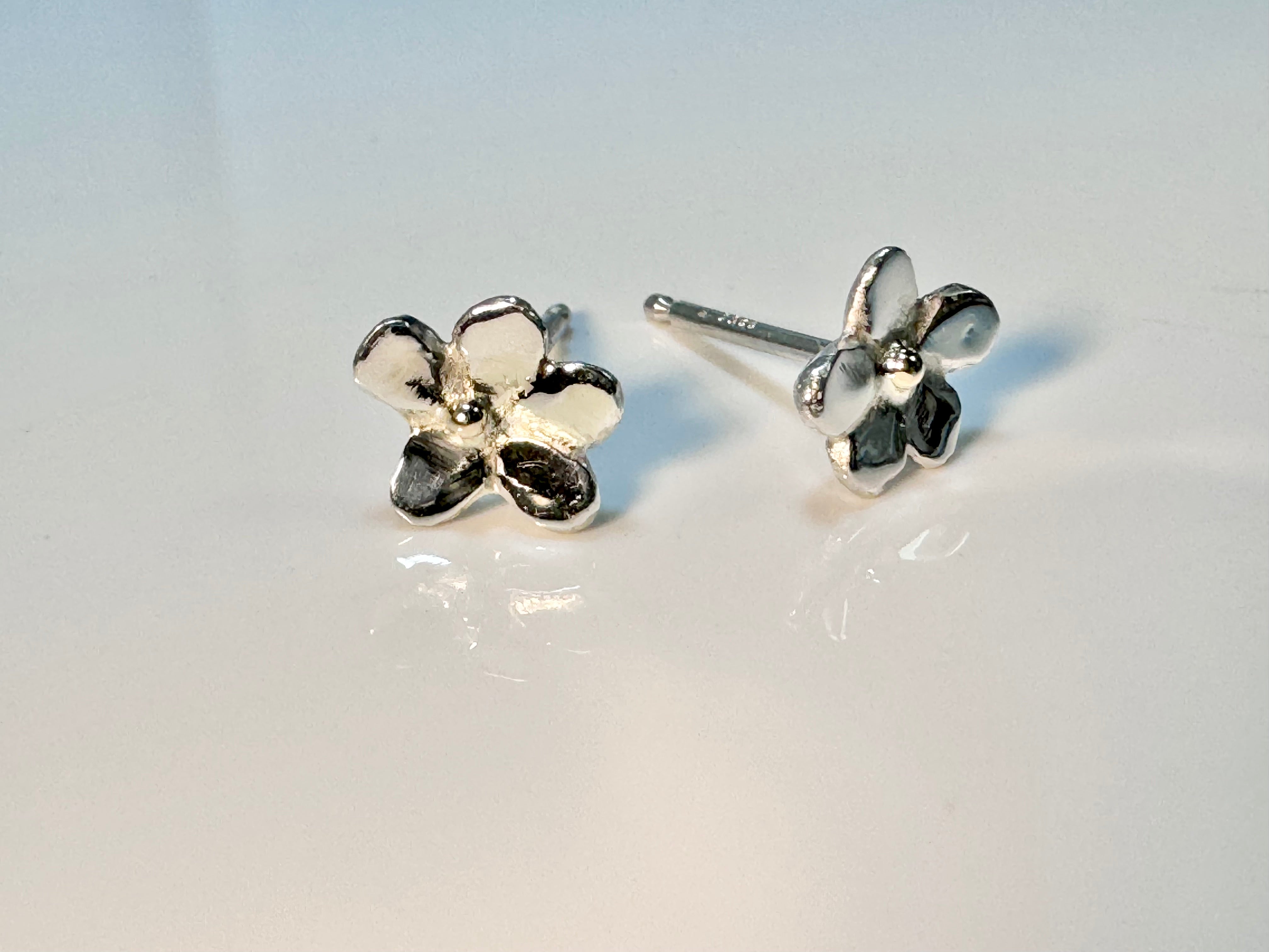 Flower Two Tone Studs