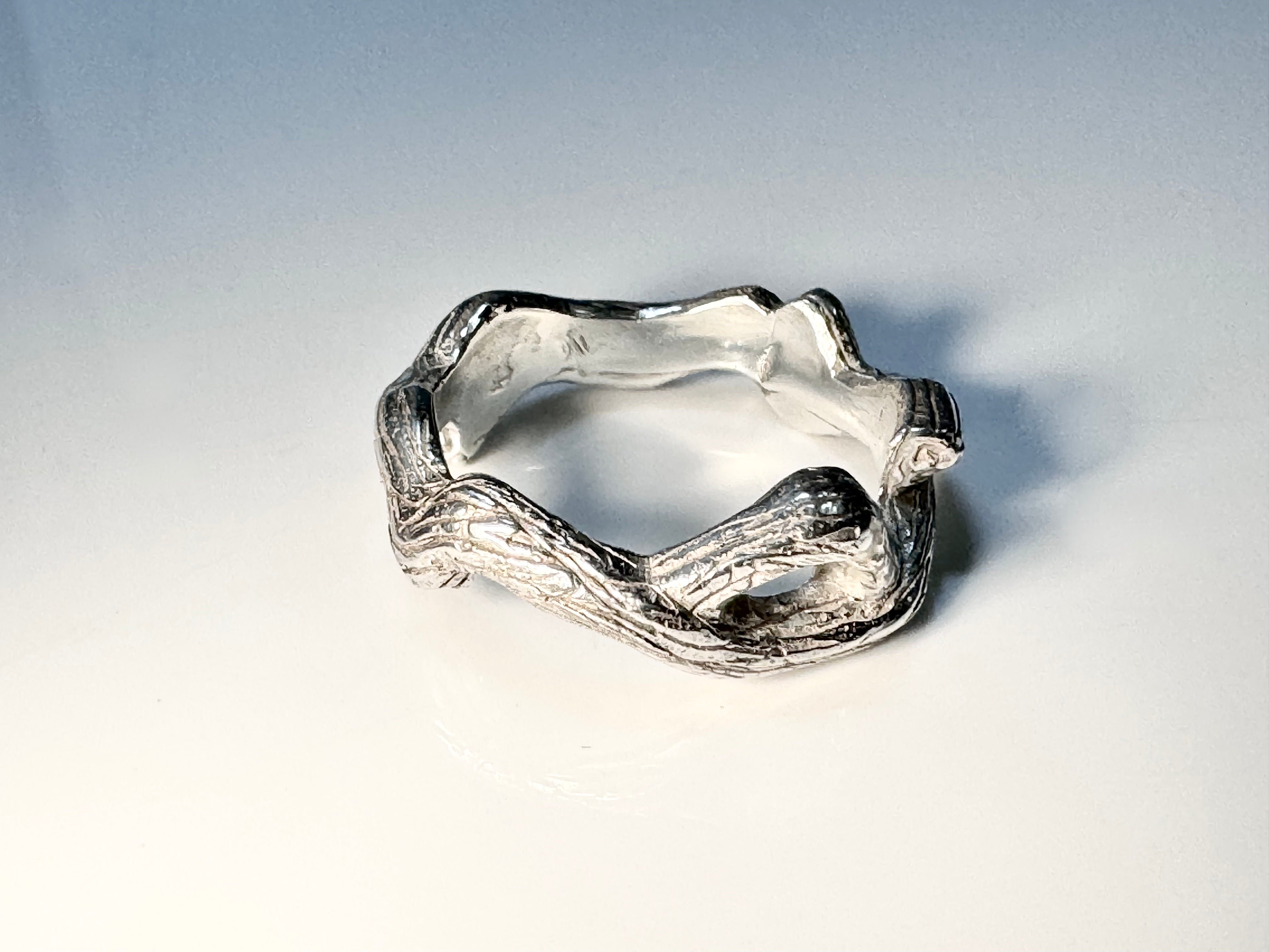 Bark & Trig Free Form Sterling Band