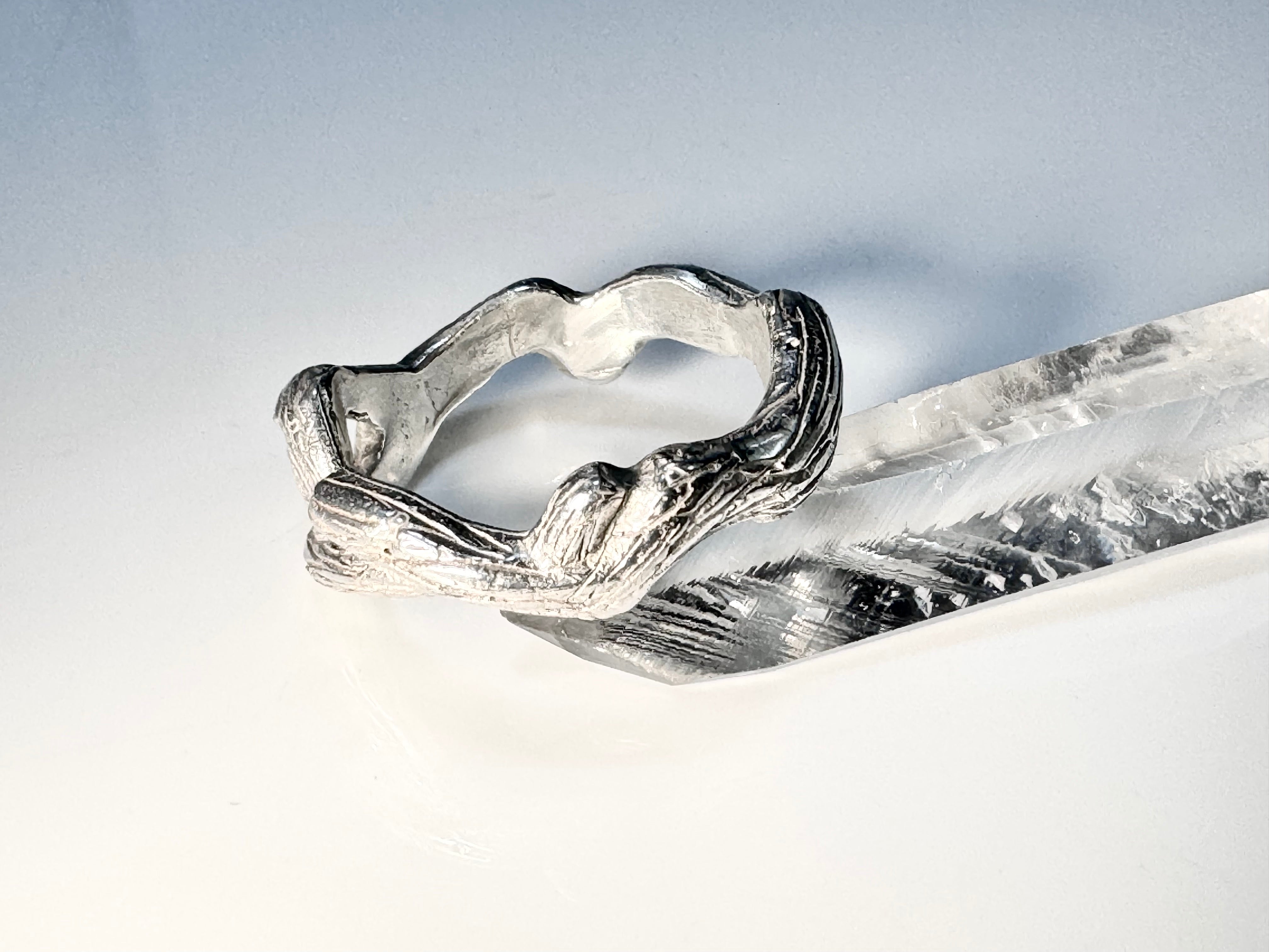 Bark & Twig Free Form Sterling Band