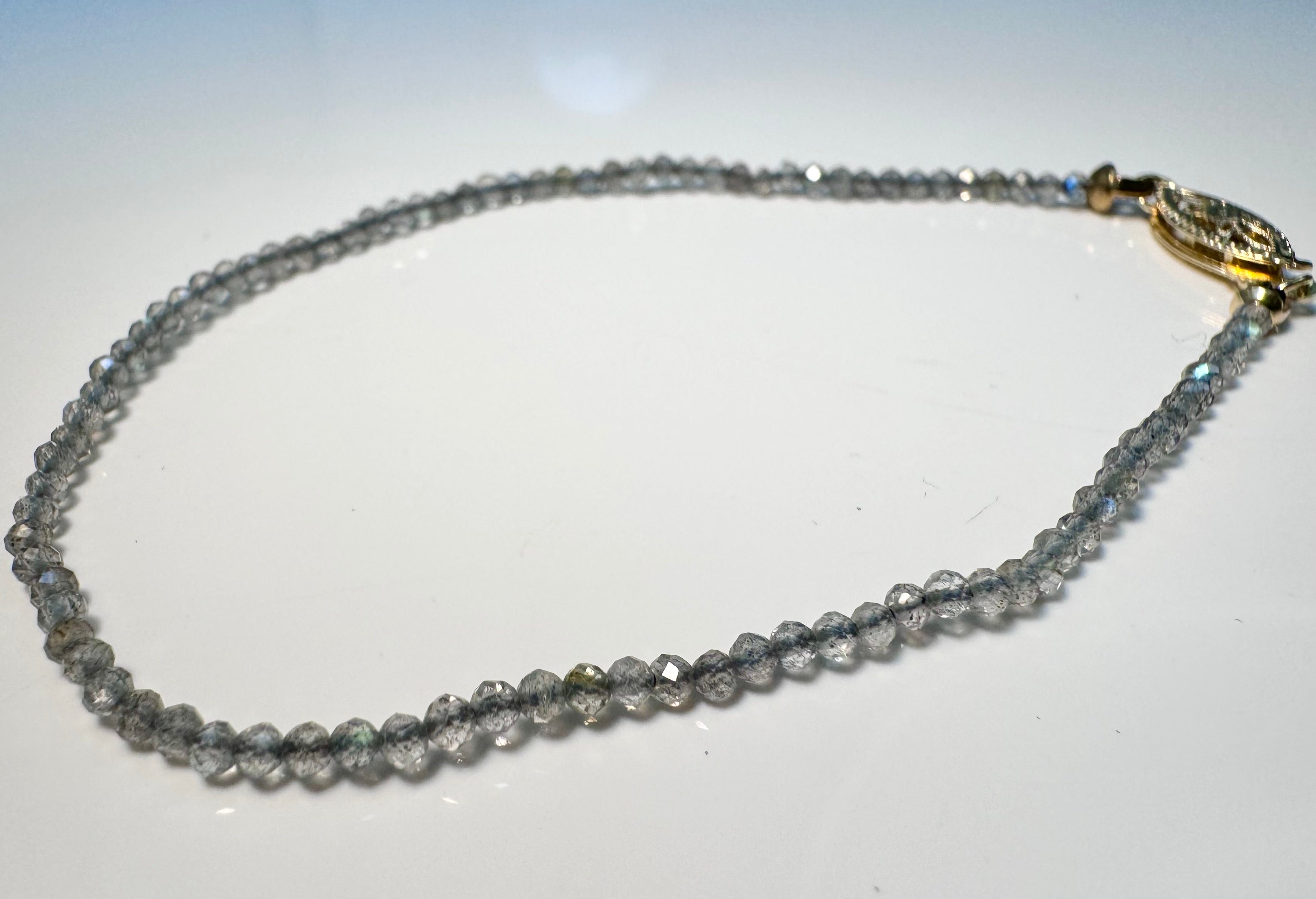 Labradorite Faceted 14k Bracelet