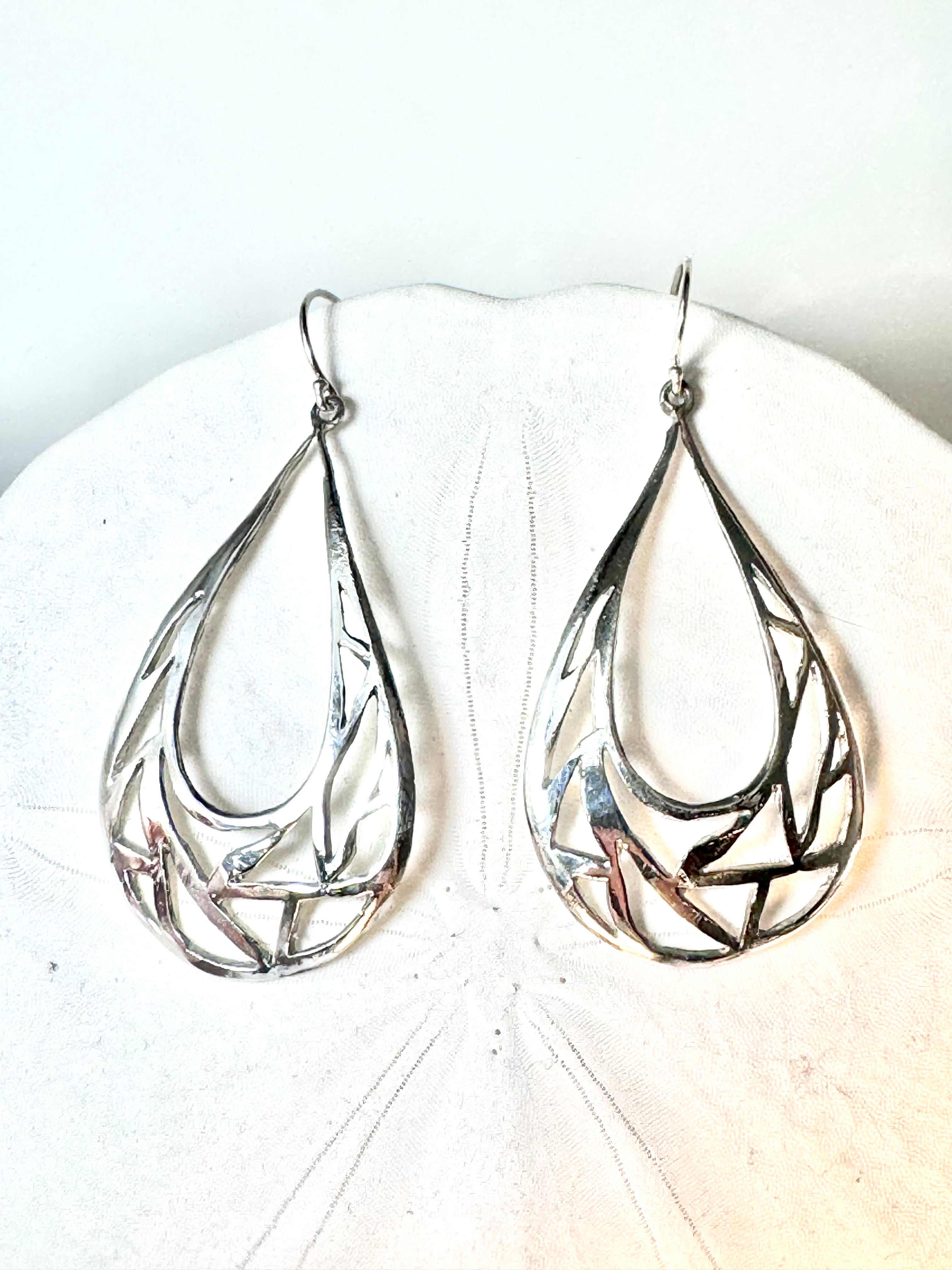 Pear Cut Out Dangles