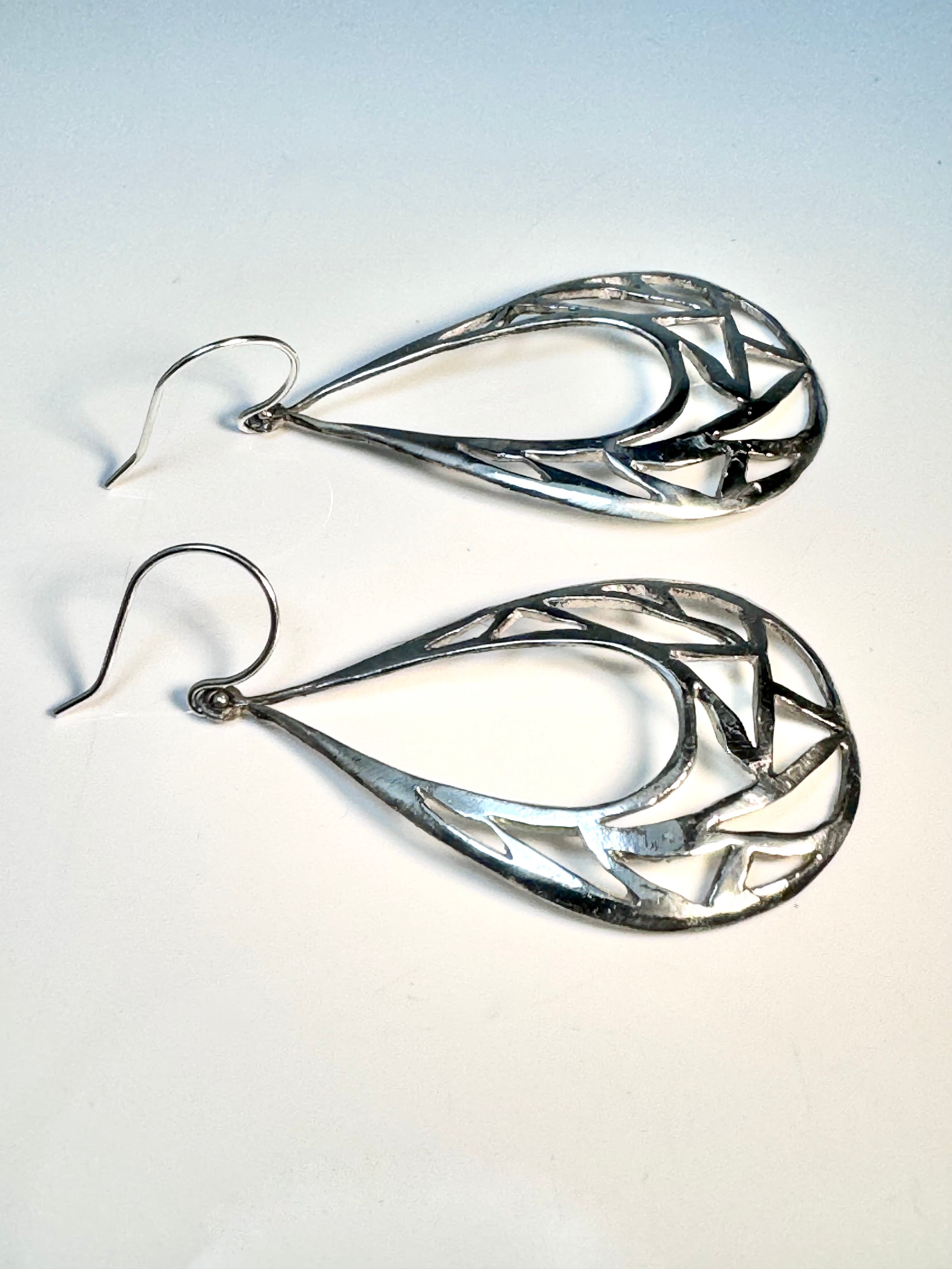 Pear Cut Out Dangles