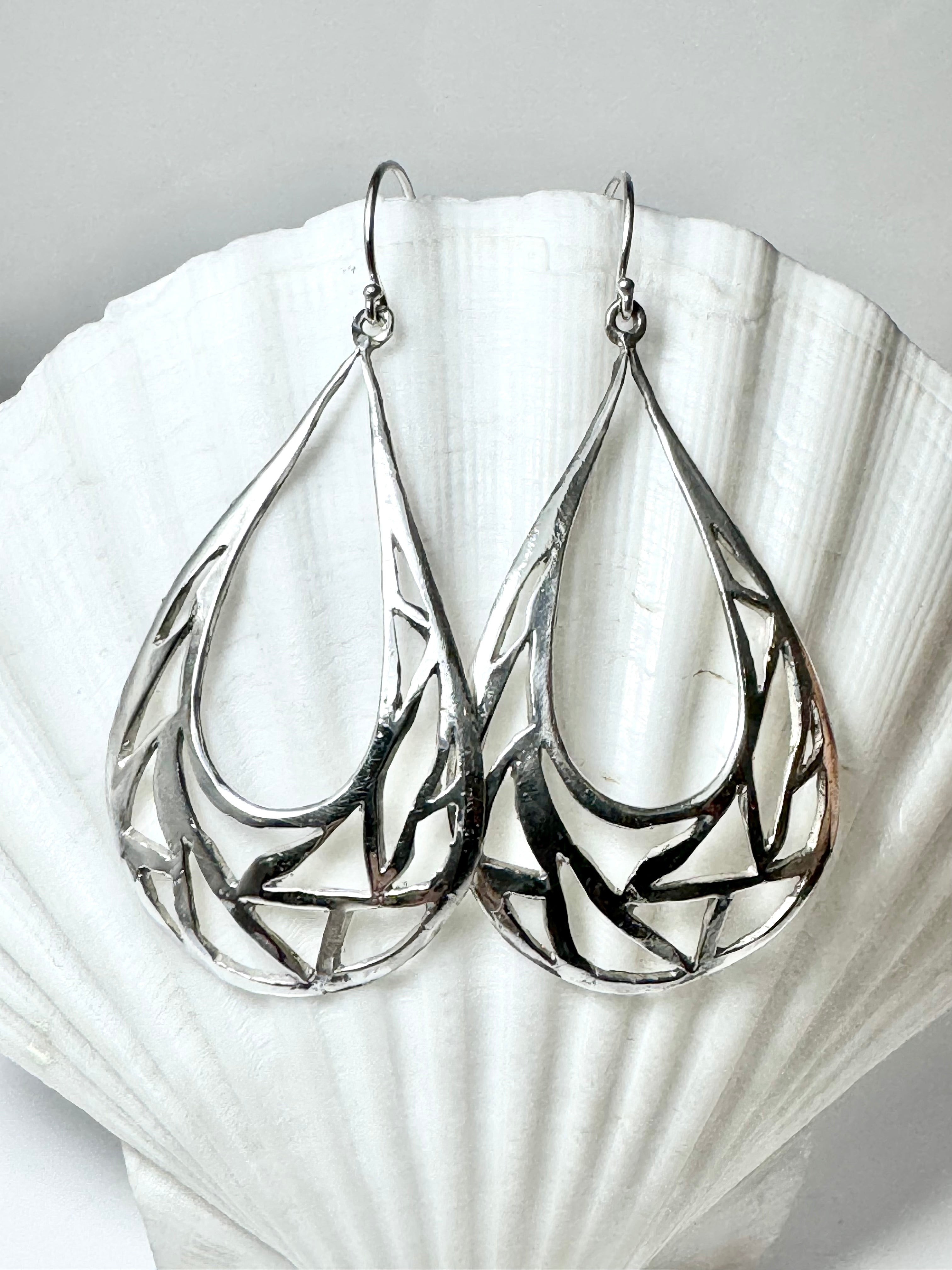 Pear Cut Out Dangles