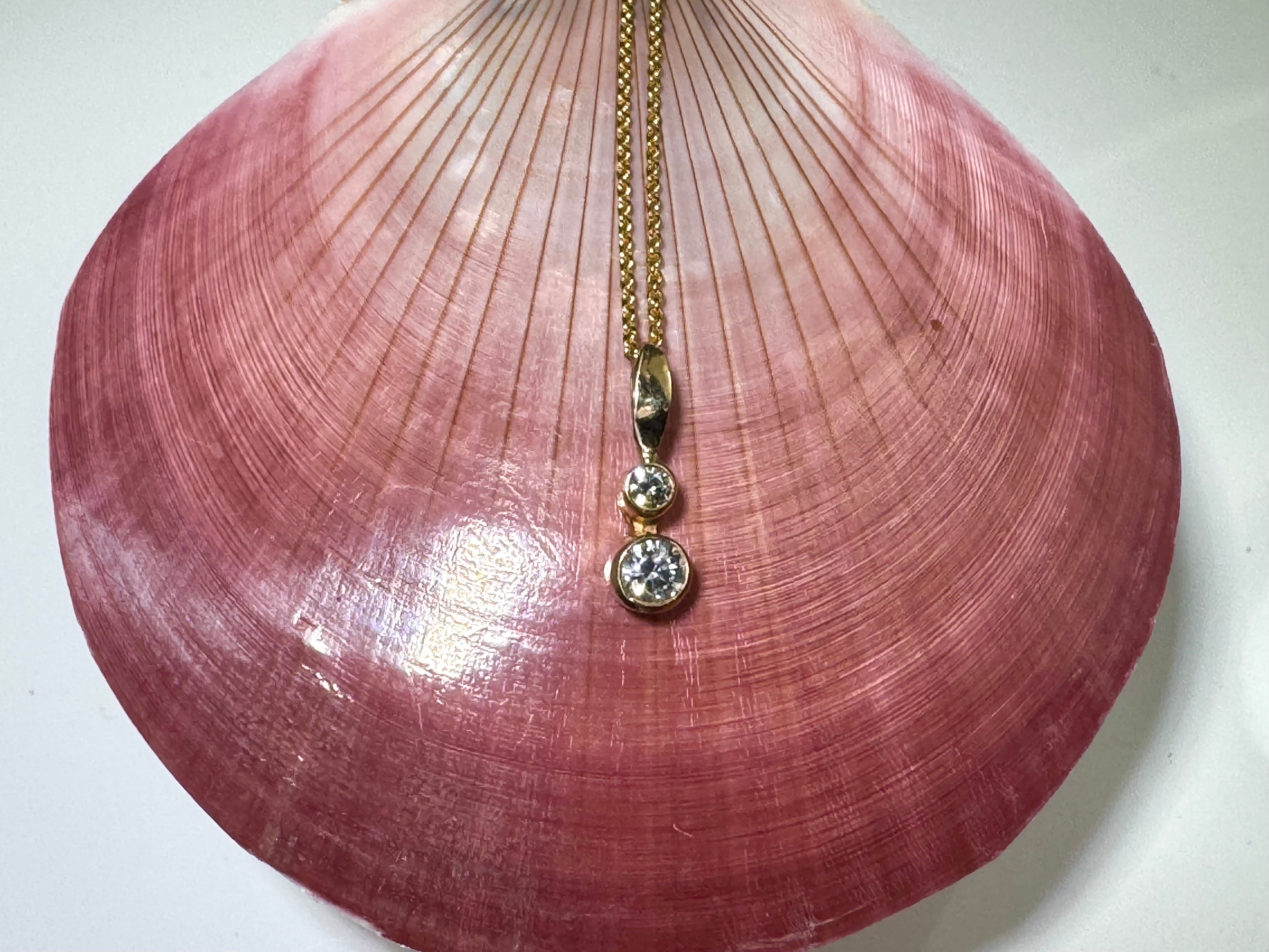 Diamond Double 18k Pendant