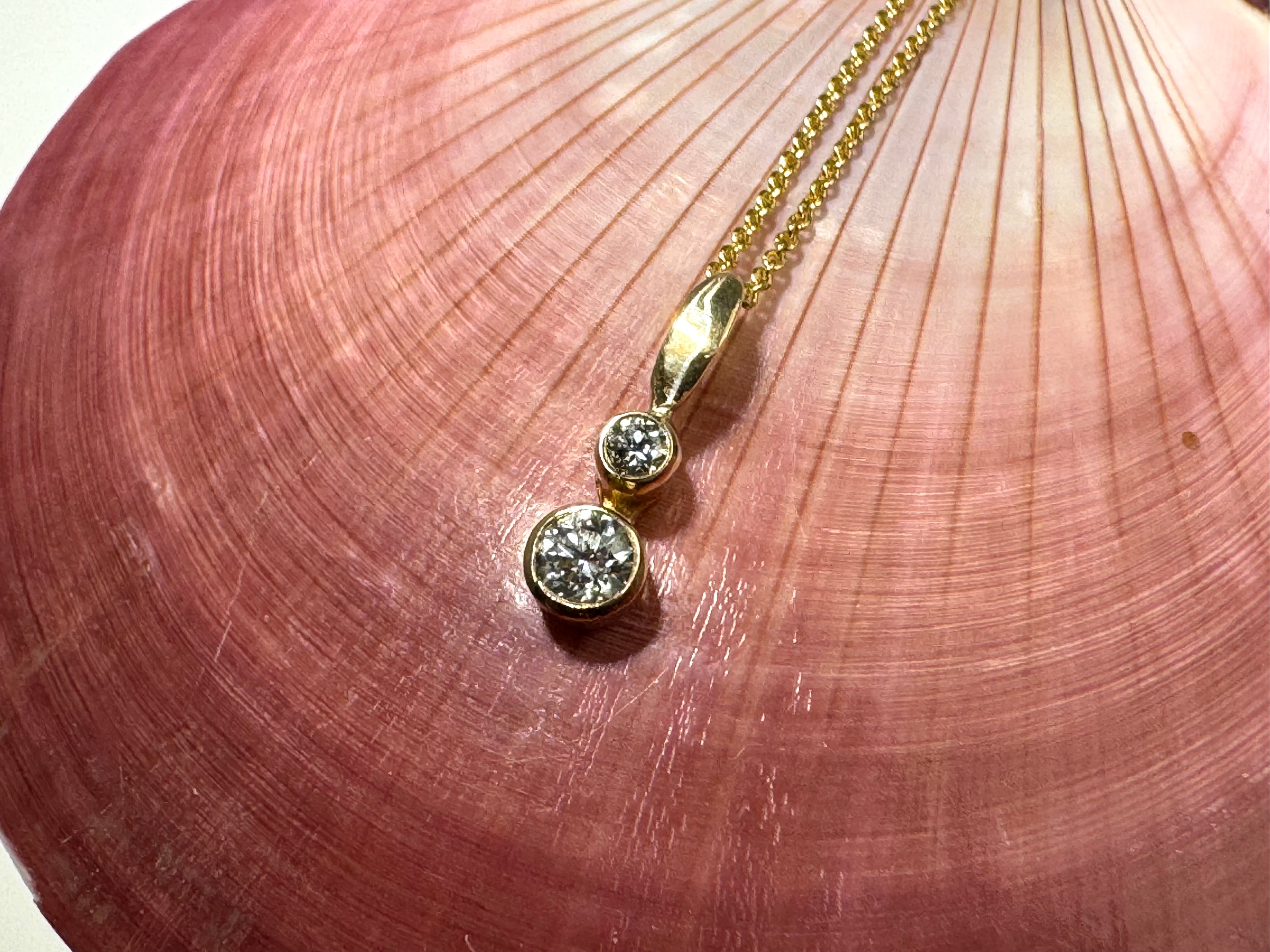 Diamond Double 18k Pendant