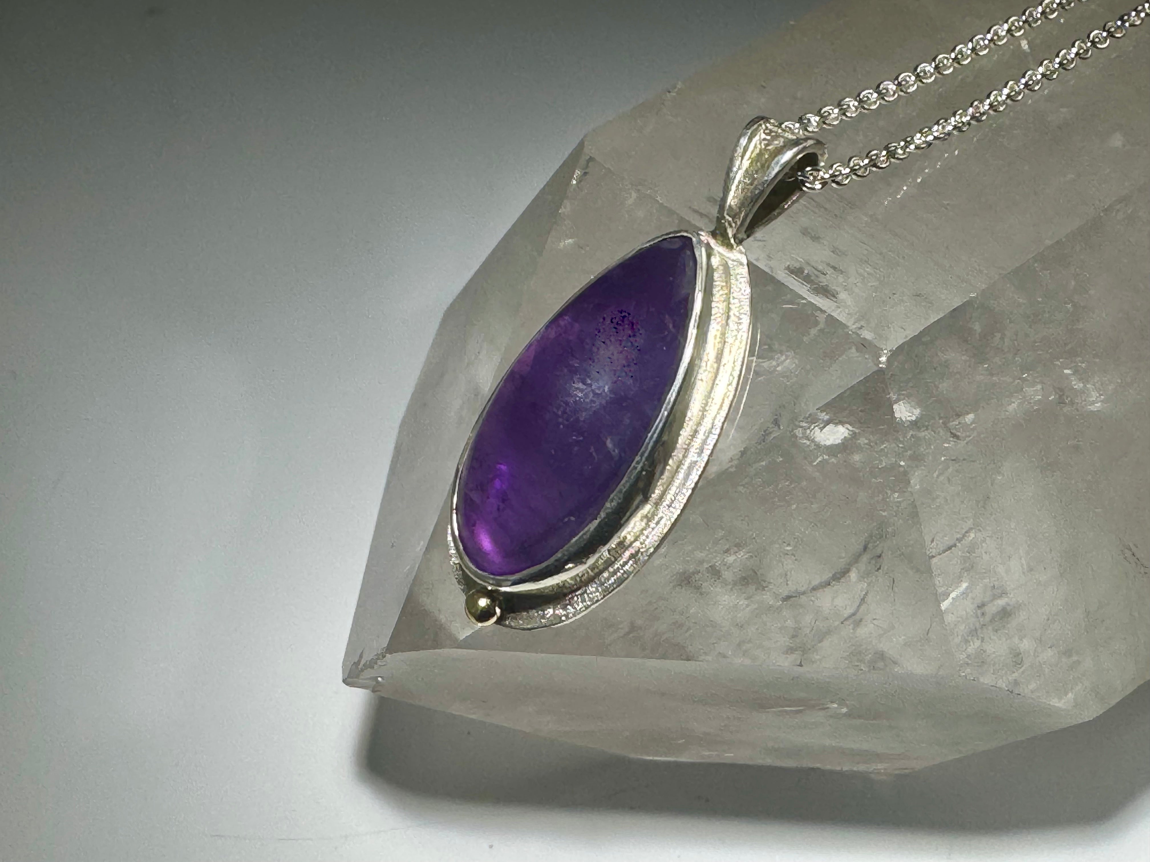 Amethyst Pear Shape Pendant