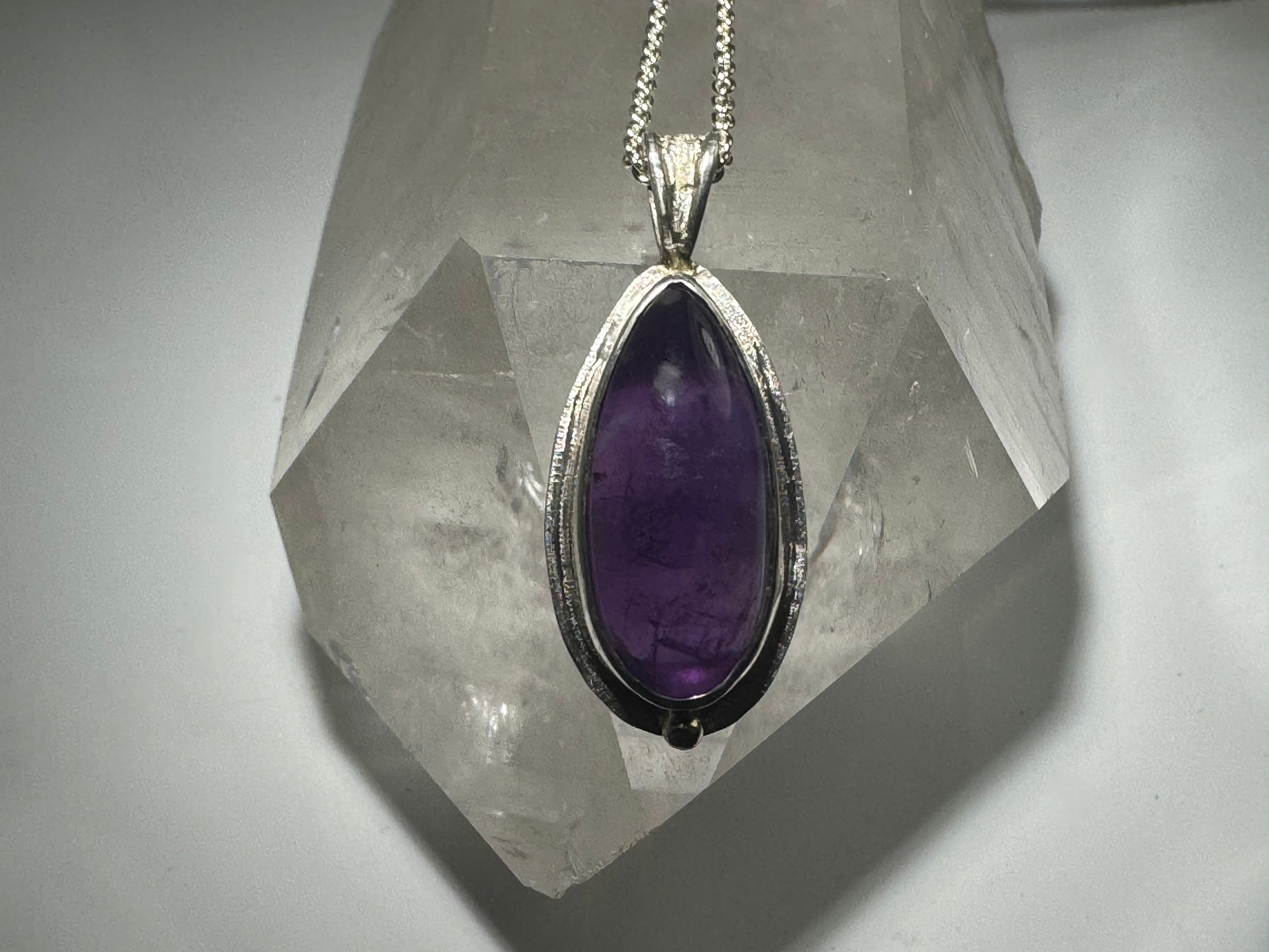 Amethyst Pear Shape Pendant