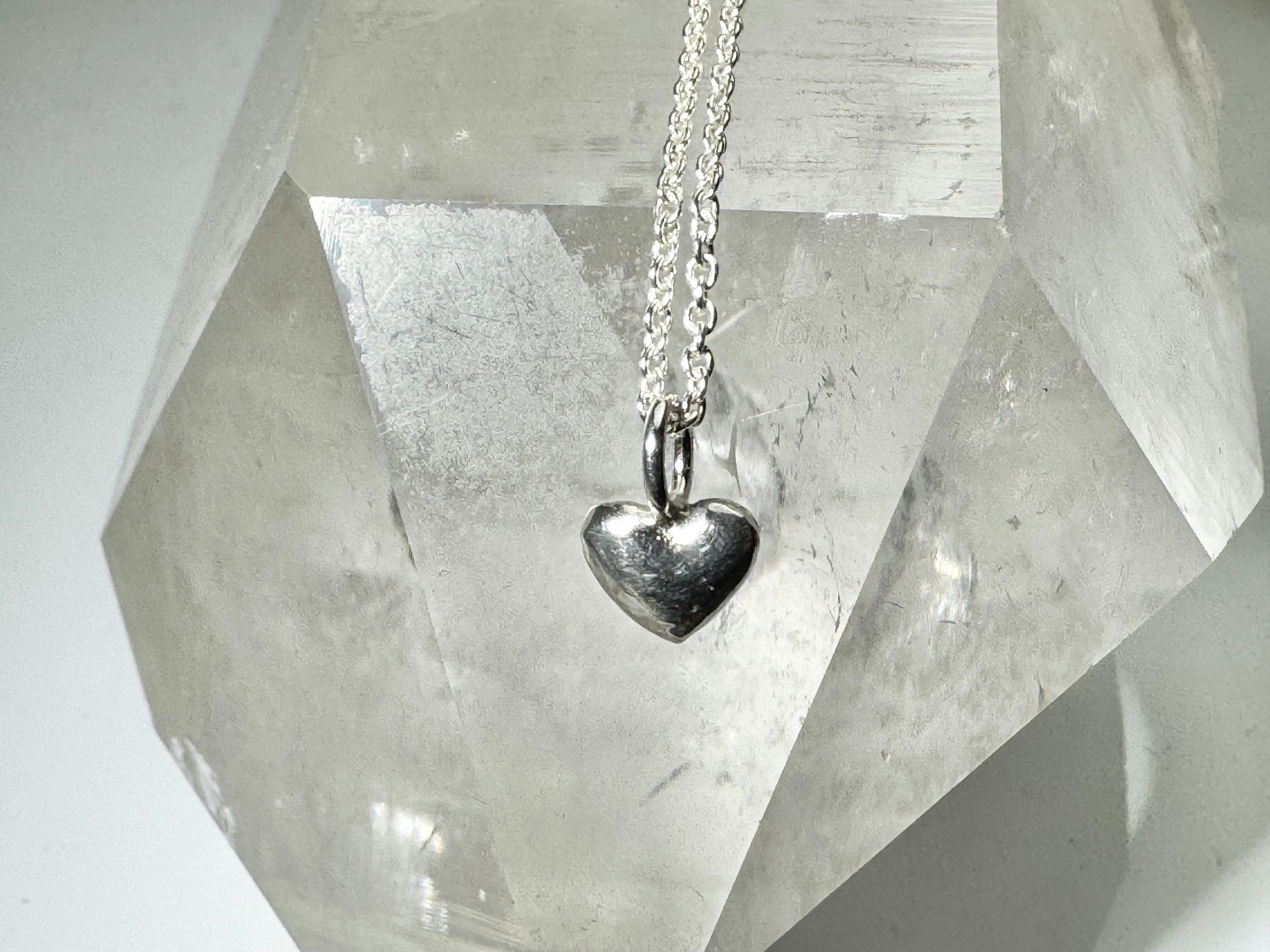 Puffy Heart Sterling Pendant