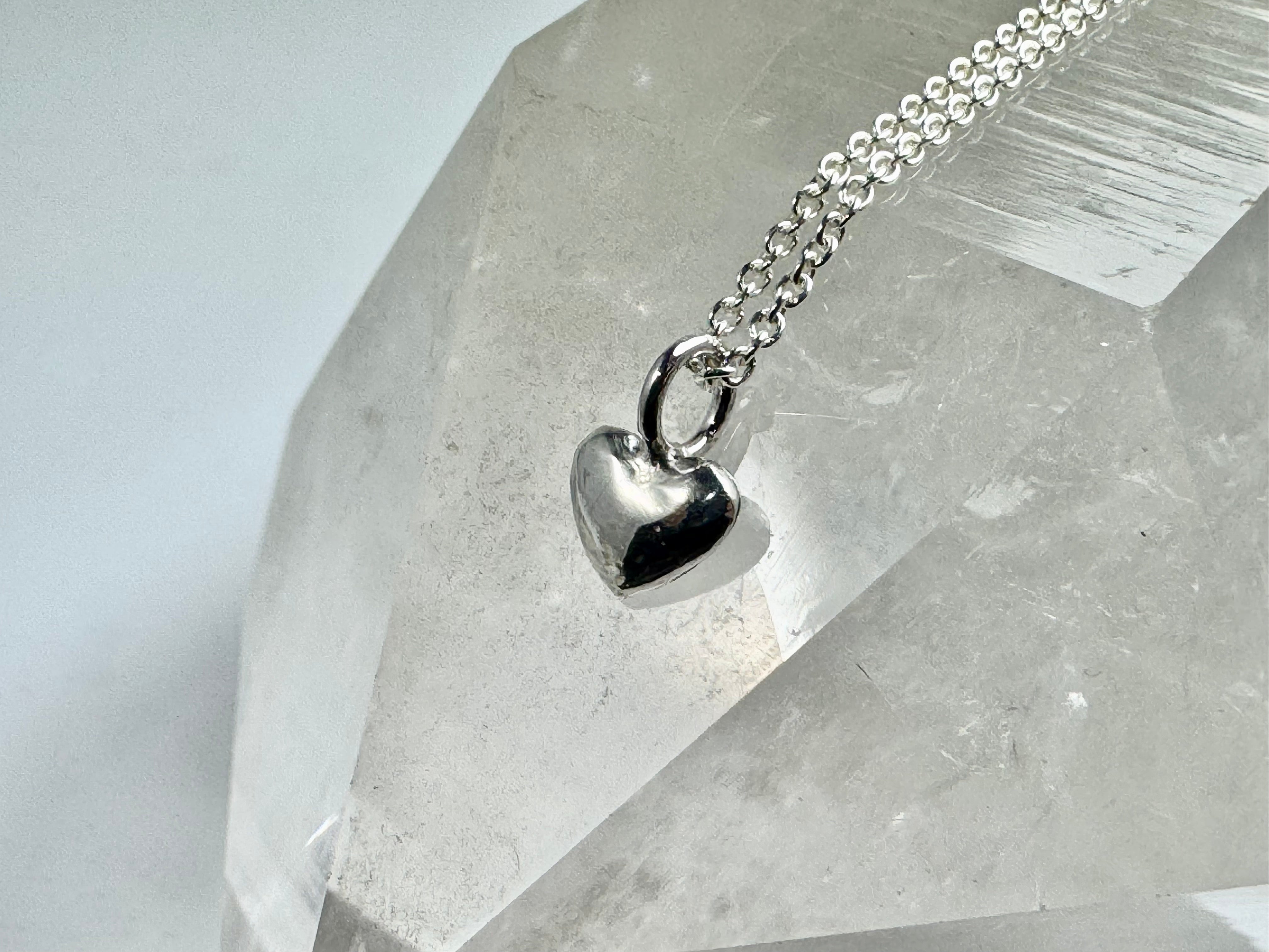 Puffy Heart Sterling Pendant