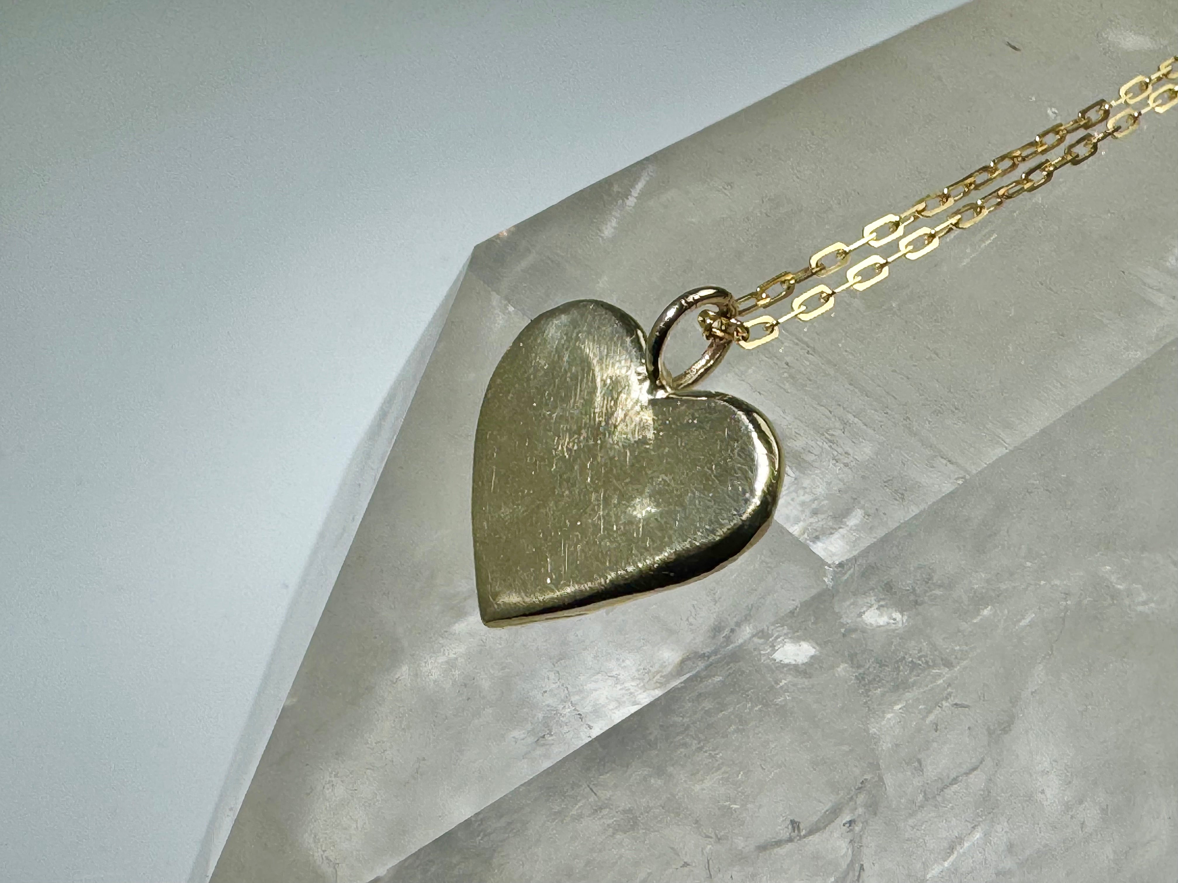Medium Heart 14k Pendant