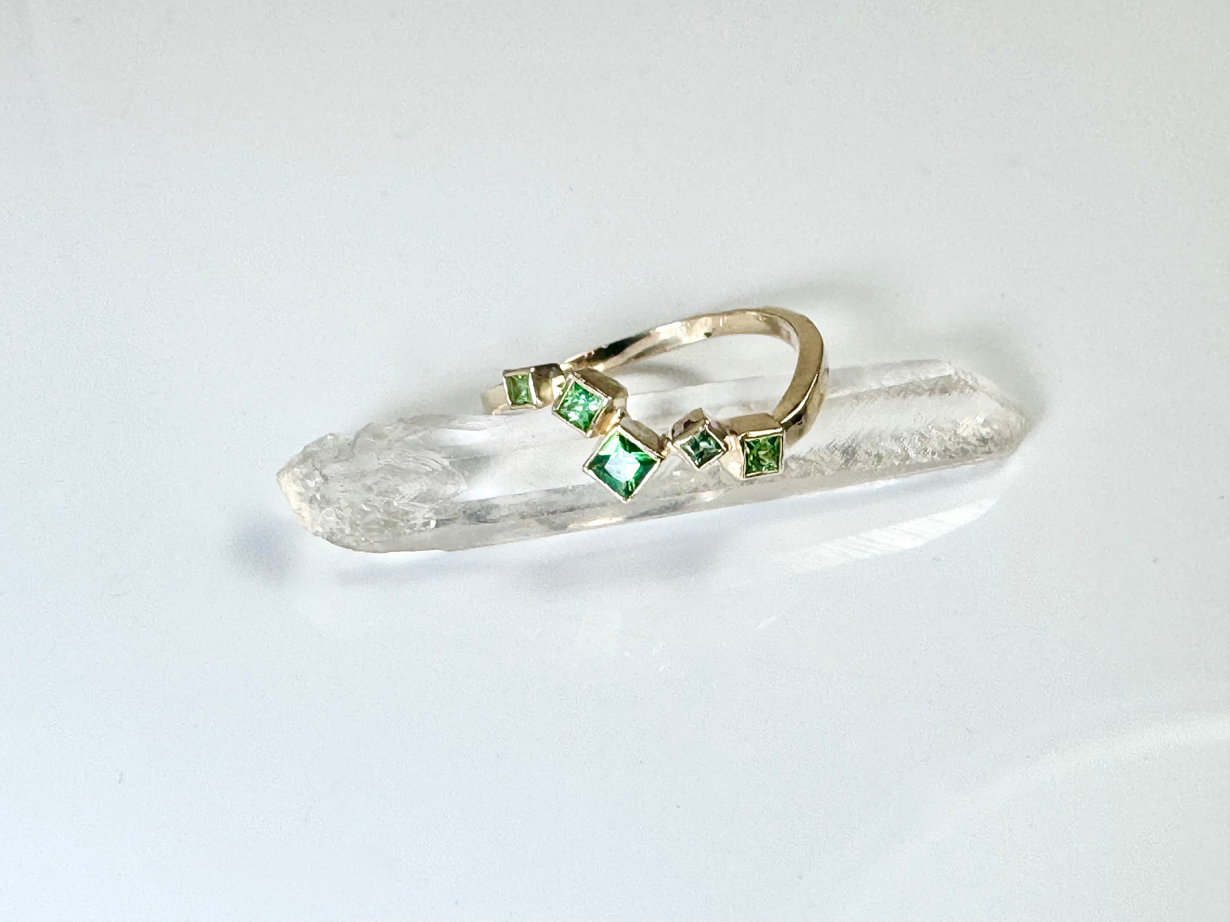 Tsavorite Garnet 14k Ring