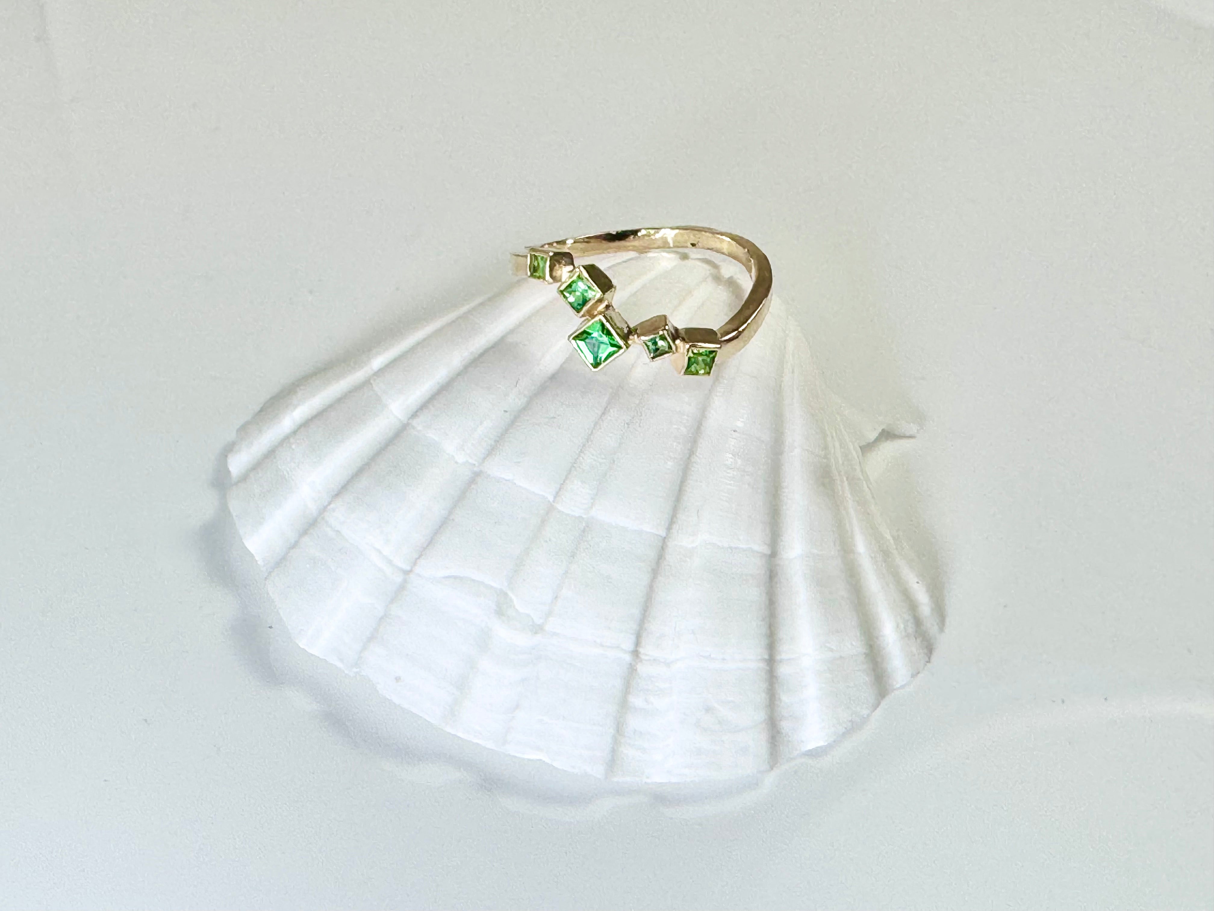 Tsavorite Garnet 14k Ring