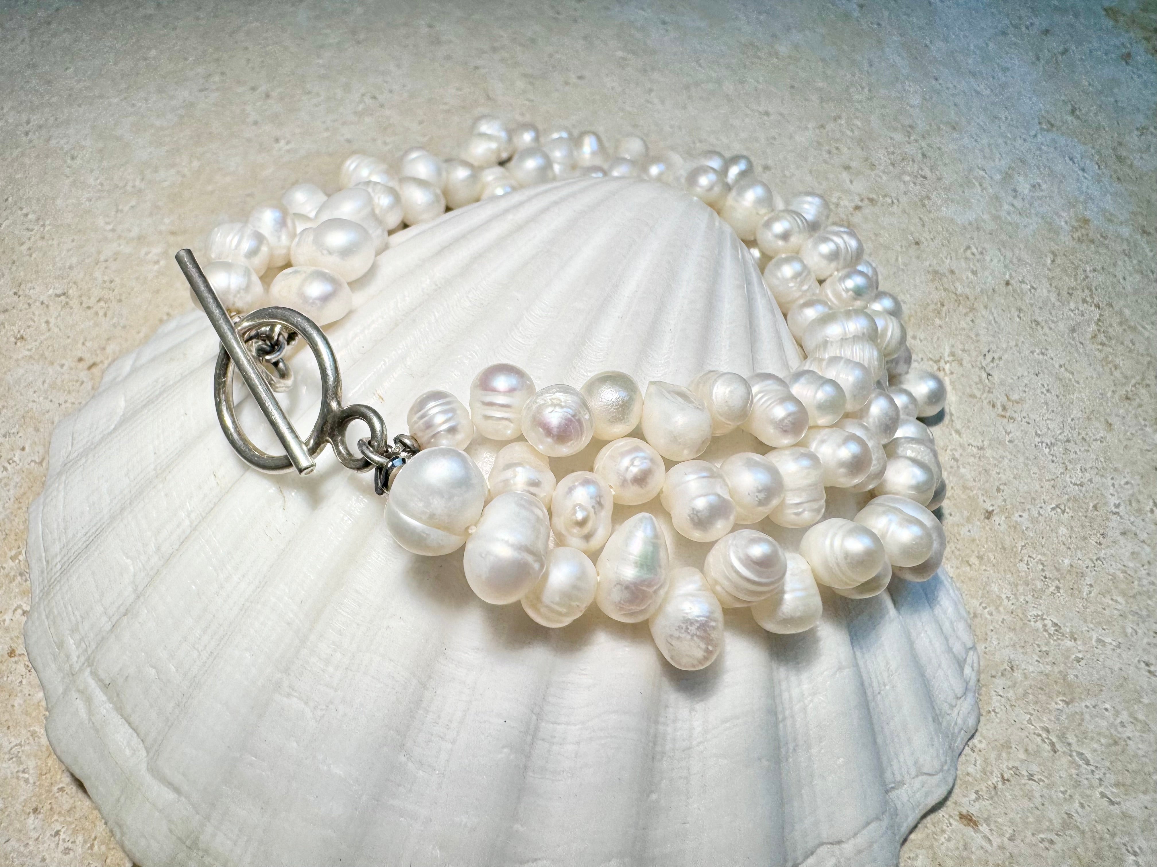 Pearl 3 Strand Bracelet