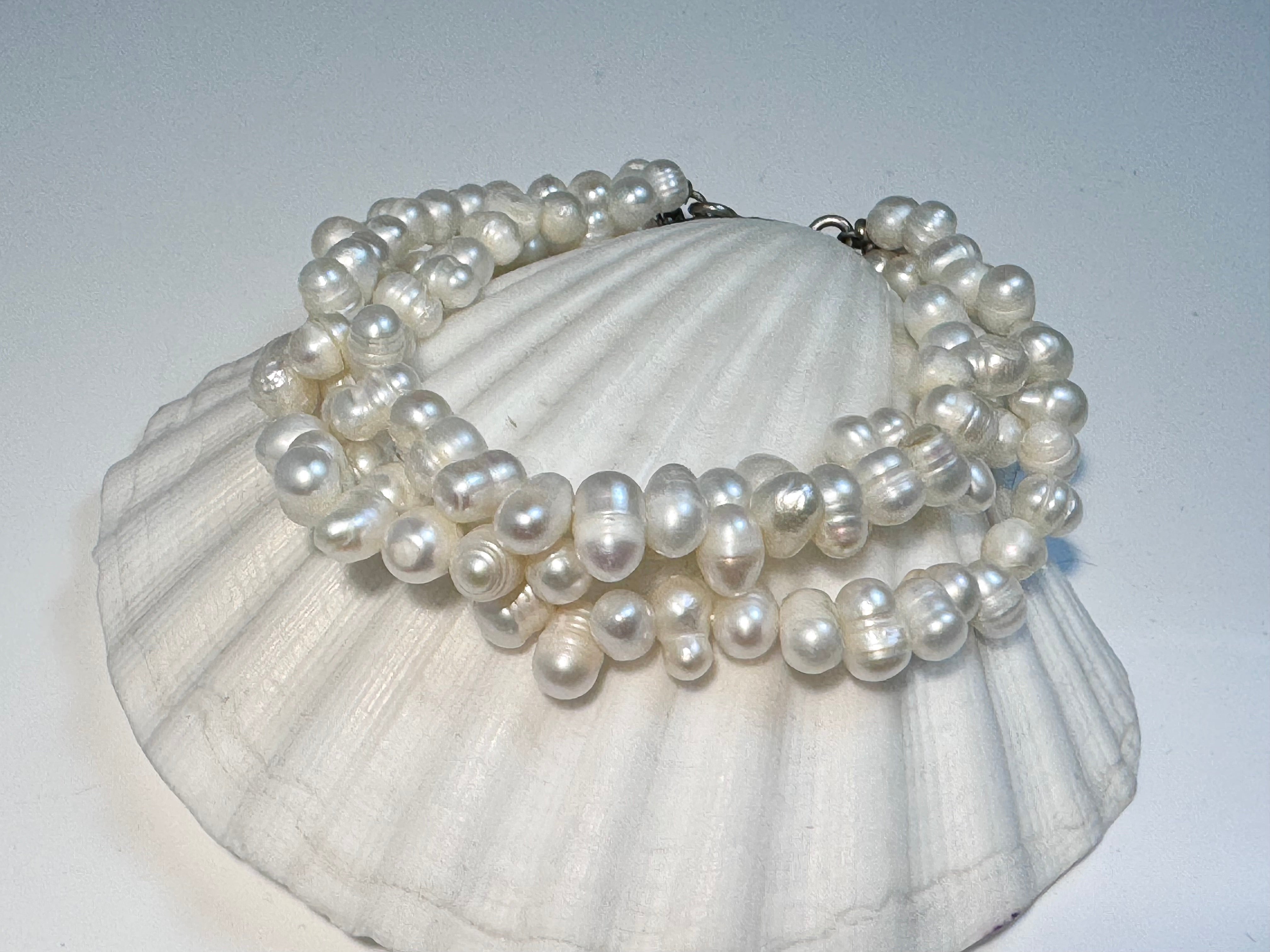 Pearl 3 Strand Bracelet